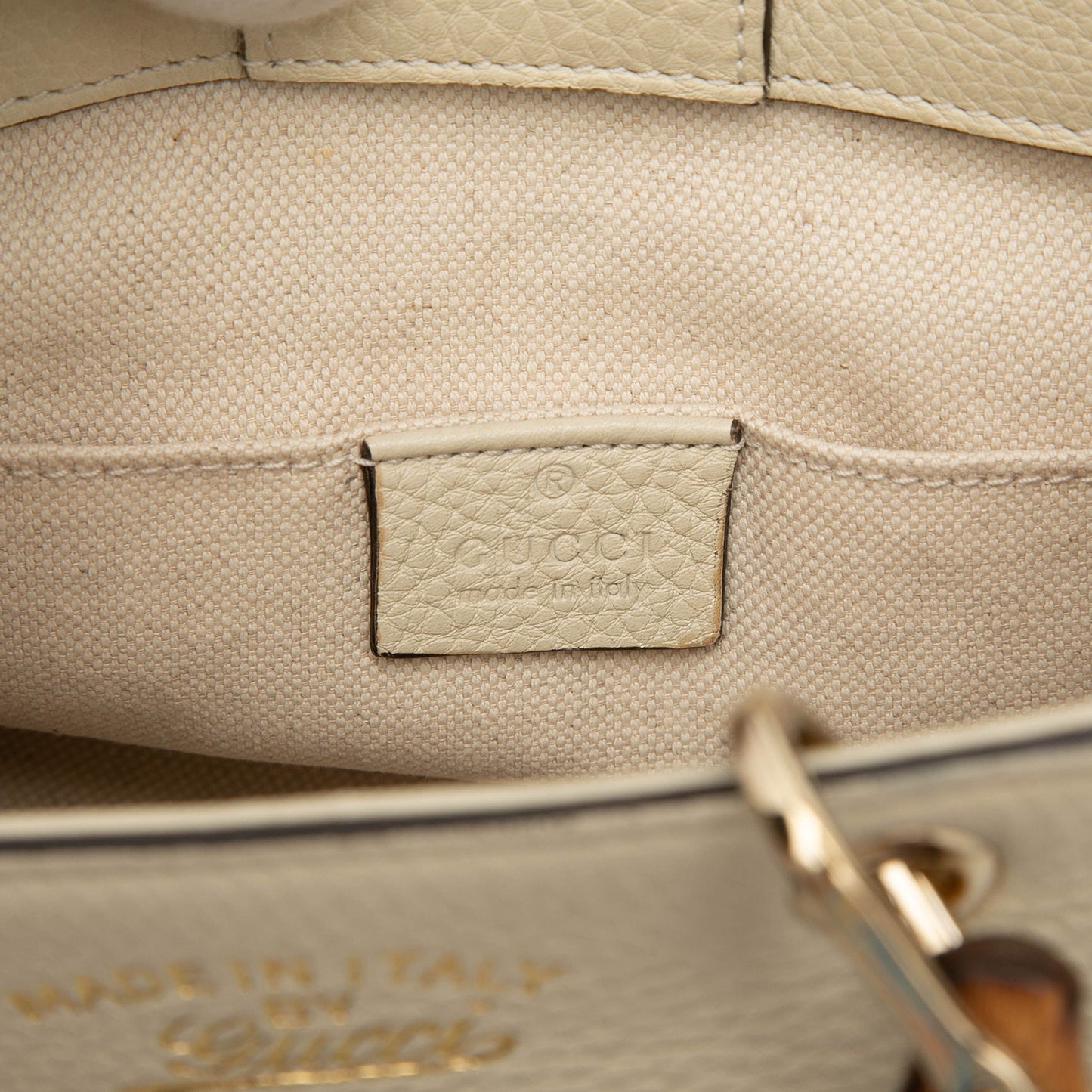 Gucci Mini Calfskin Bamboo Shopper Satchel