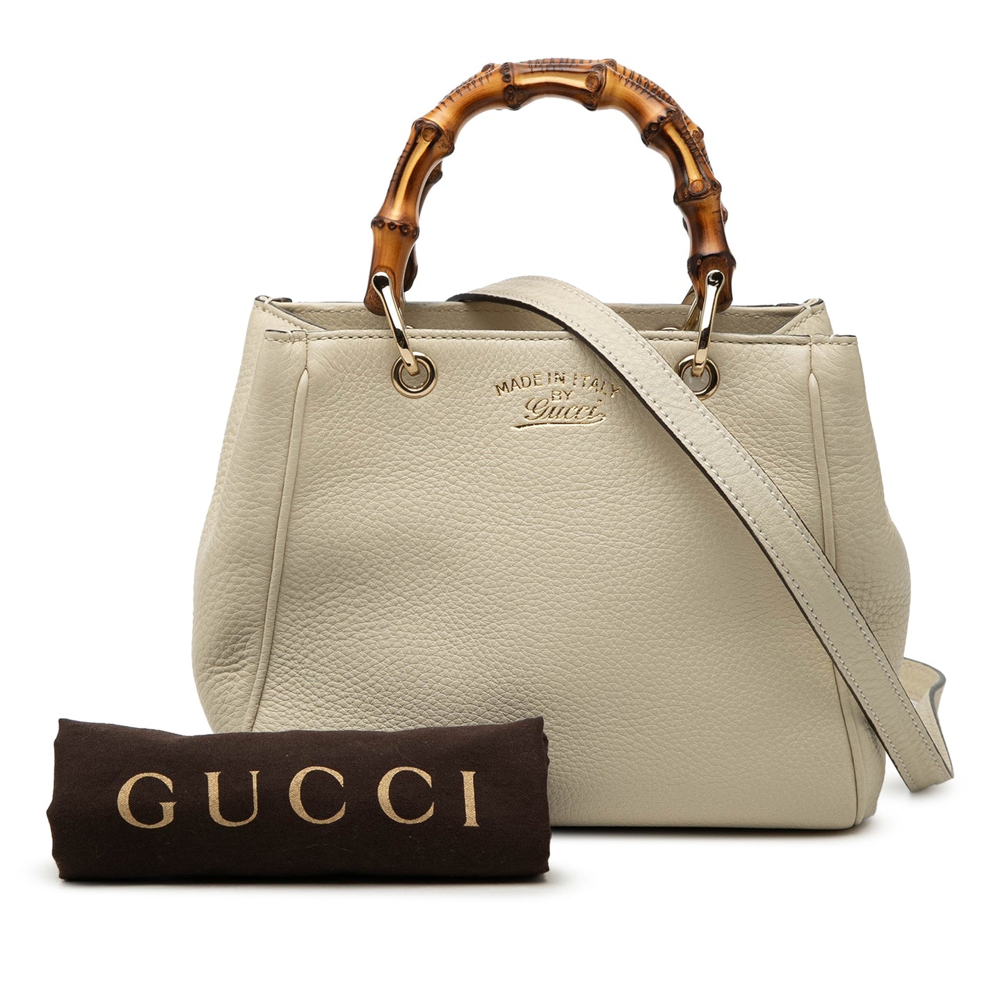 Gucci Mini Calfskin Bamboo Shopper Satchel