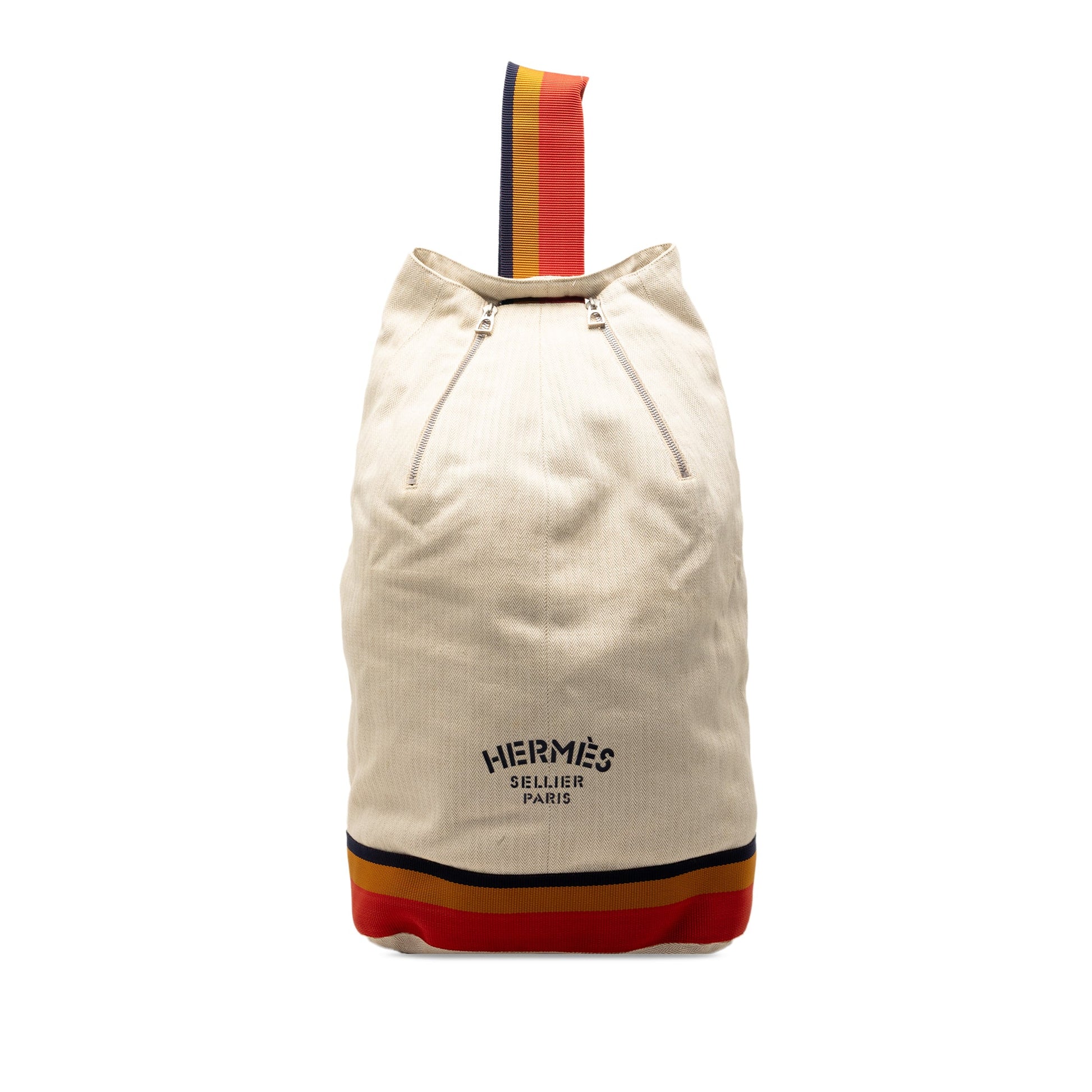Hermès Toile Chevron Cavalier Sling Bag