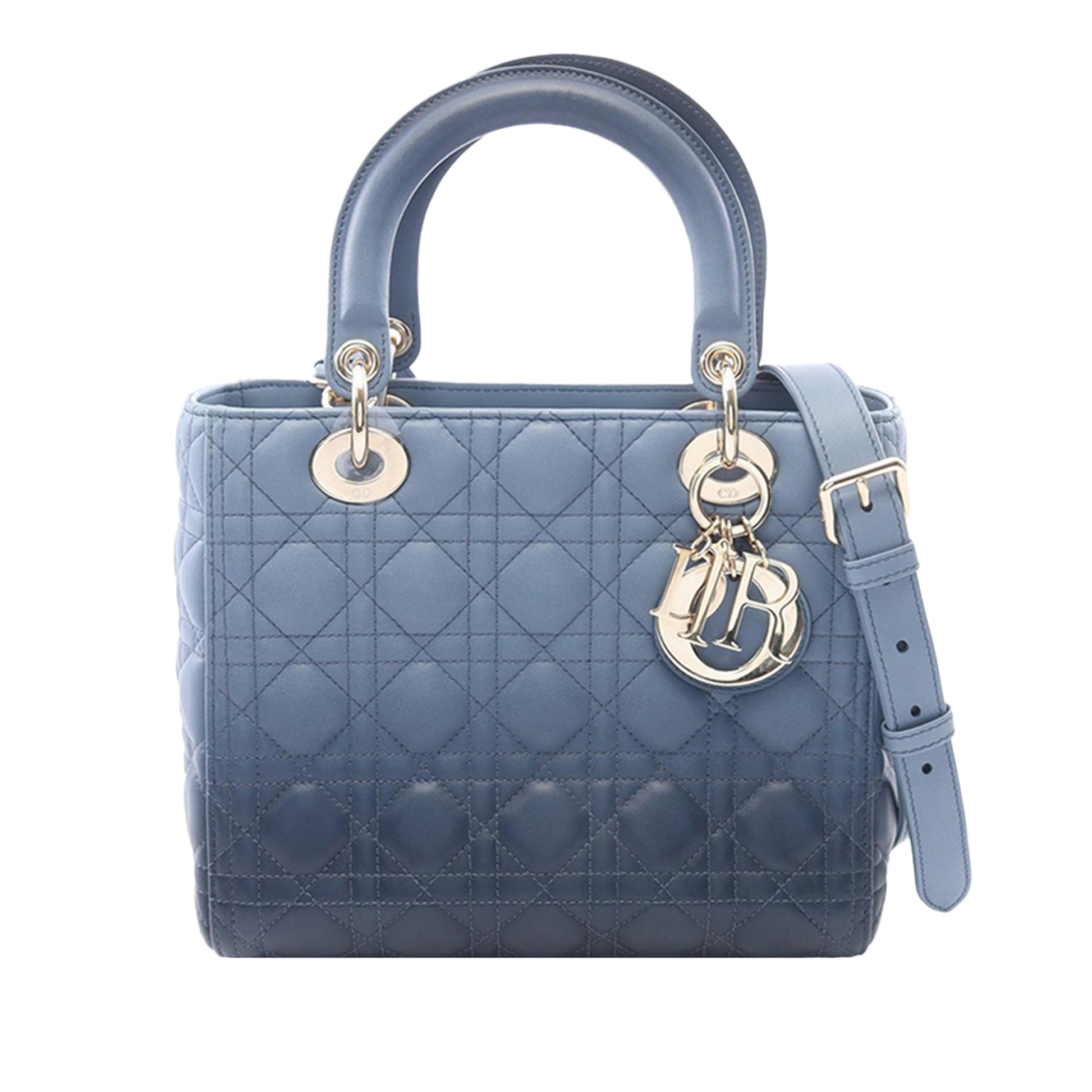 Dior Medium Ombre Lambskin Cannage Lady Dior