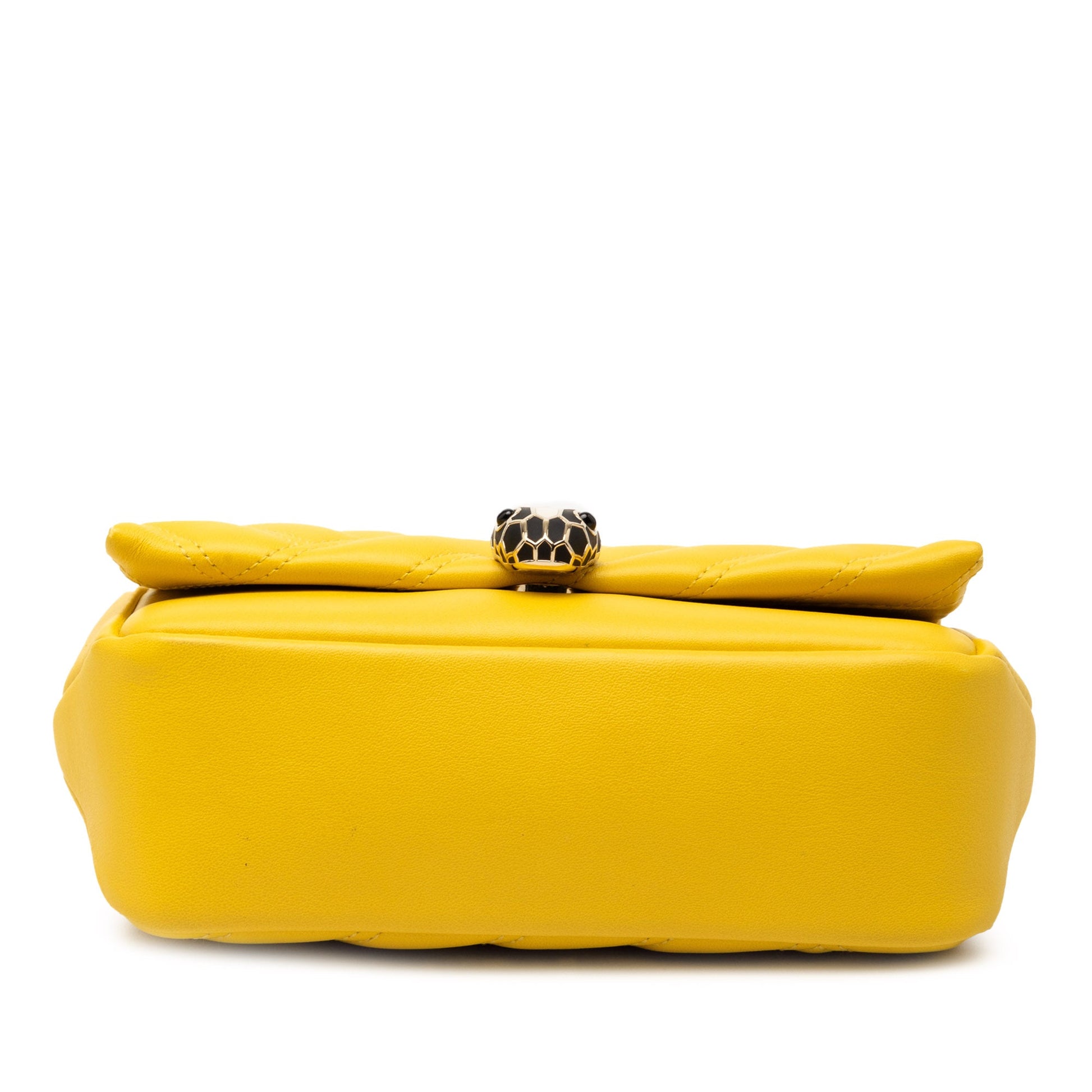 Bvlgari Leather Serpenti Cabochon Chain Crossbody
