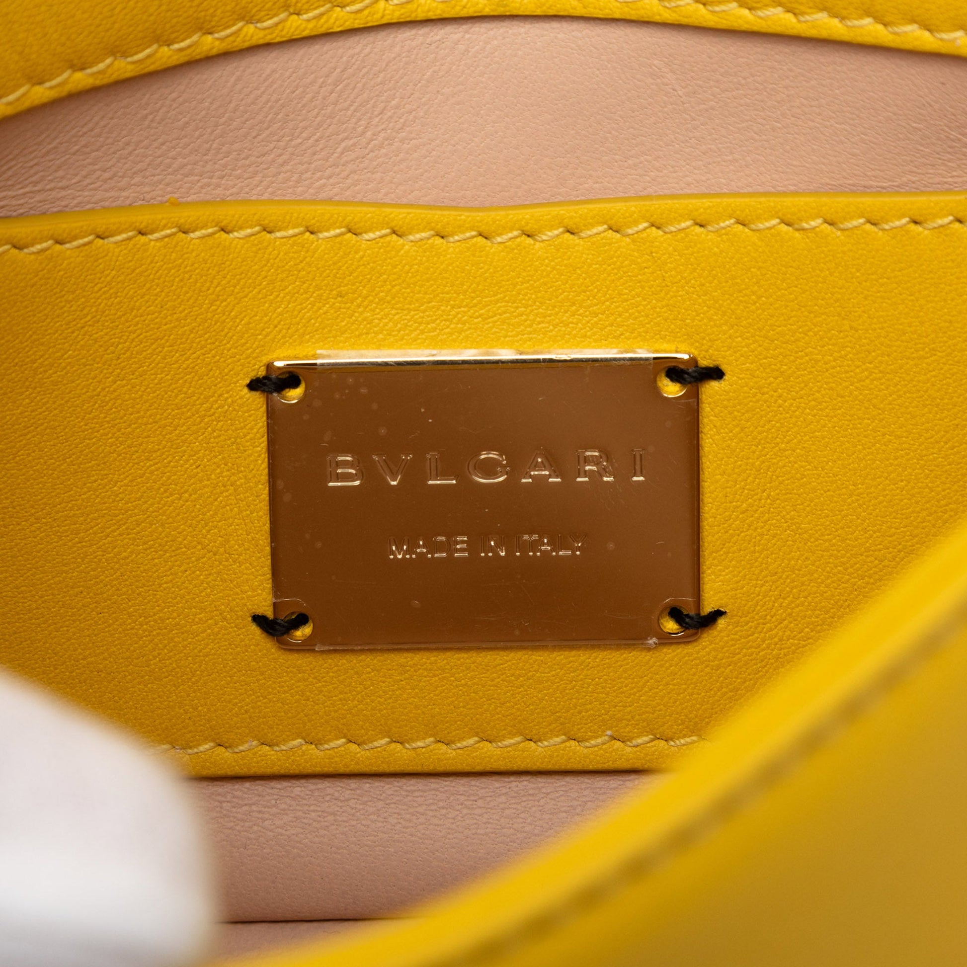Bvlgari Leather Serpenti Cabochon Chain Crossbody