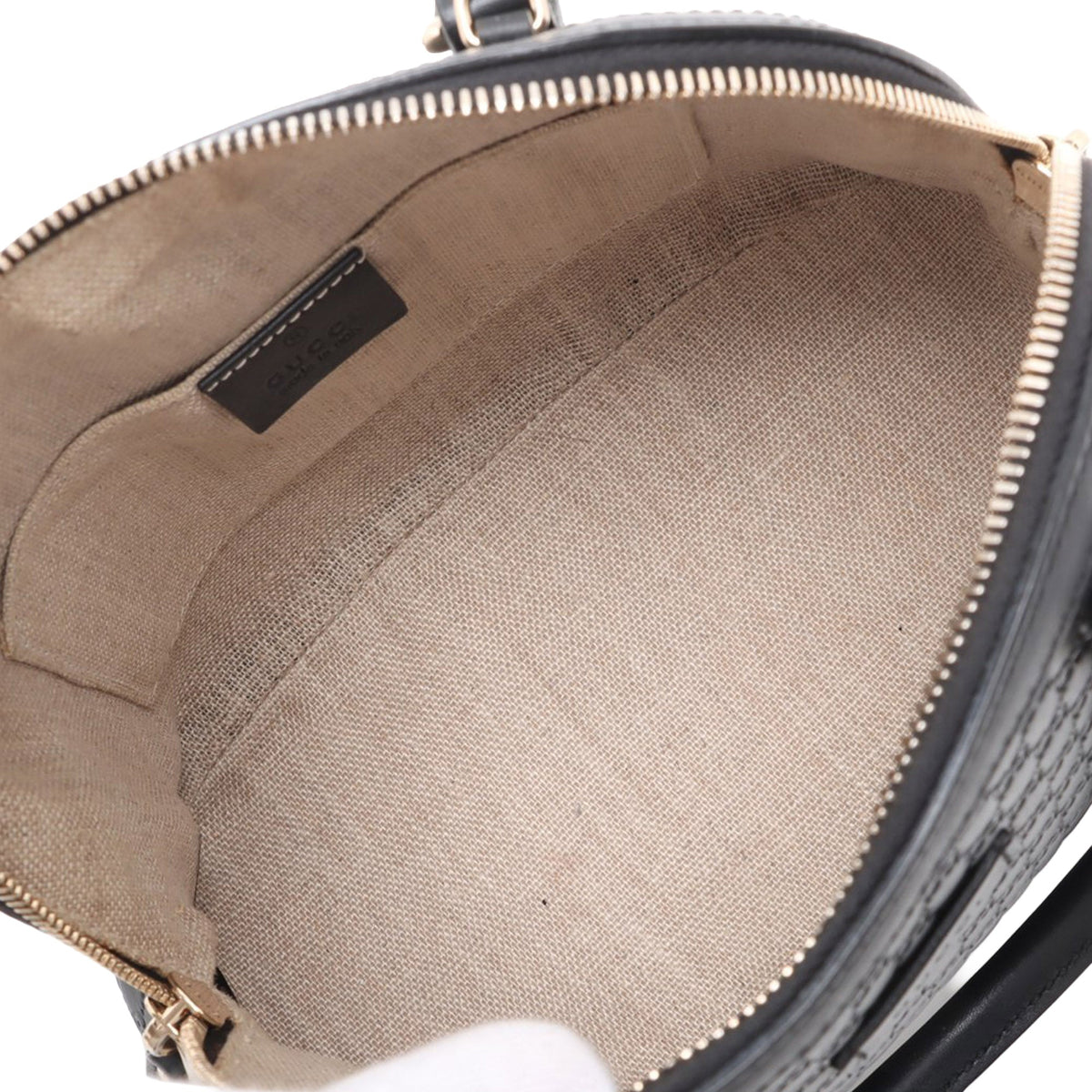 Gucci Mini Microguccissima Dome Satchel — Black