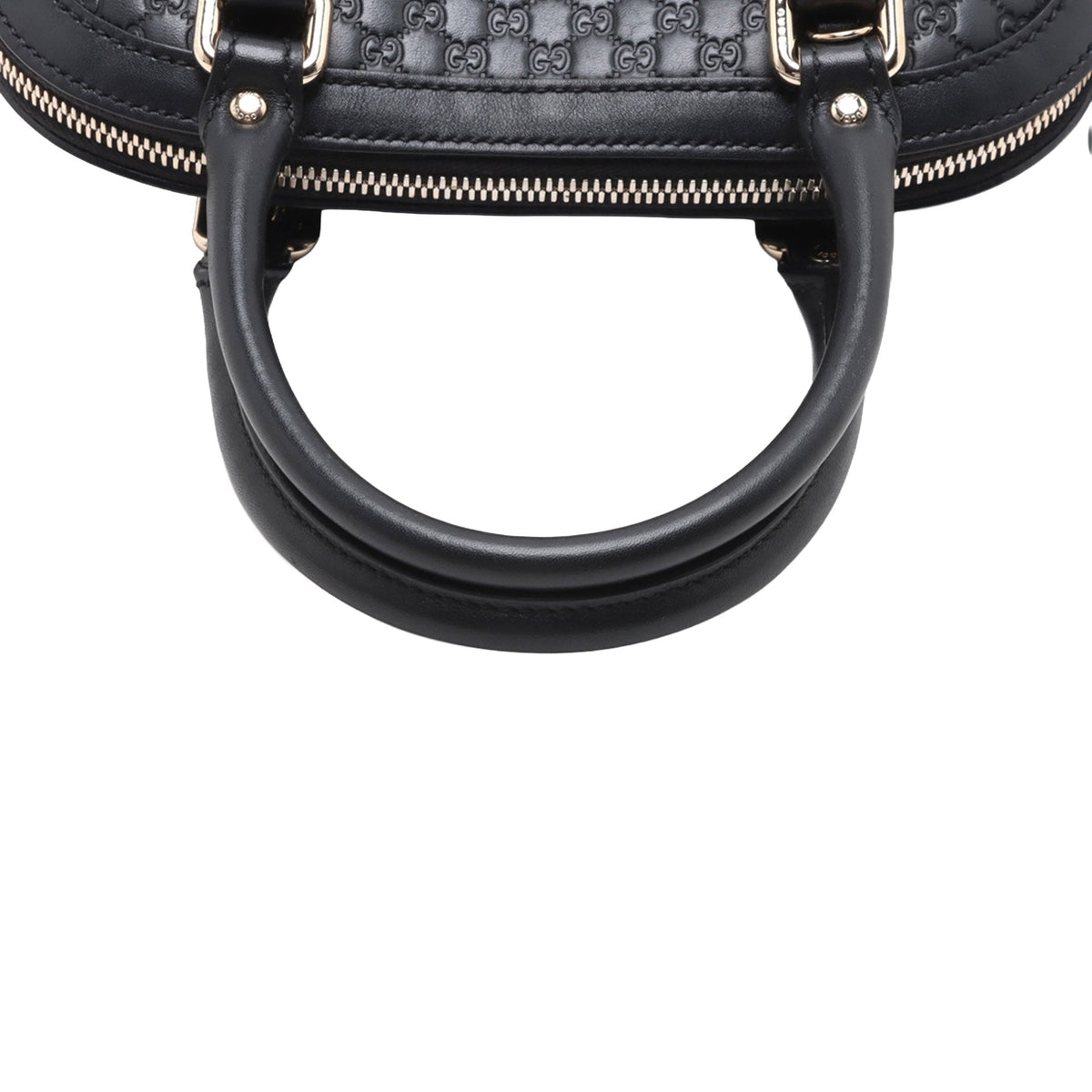 Gucci Mini Microguccissima Dome Satchel — Black