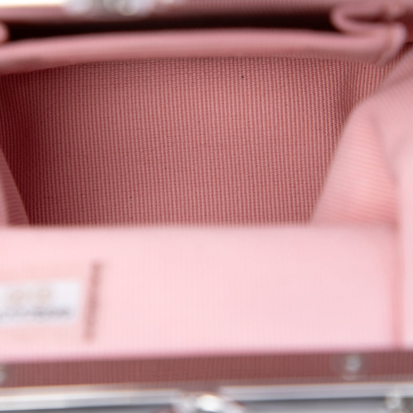 Chanel CC Quilted Acrylic and Lambskin Evening Clutch With Chain