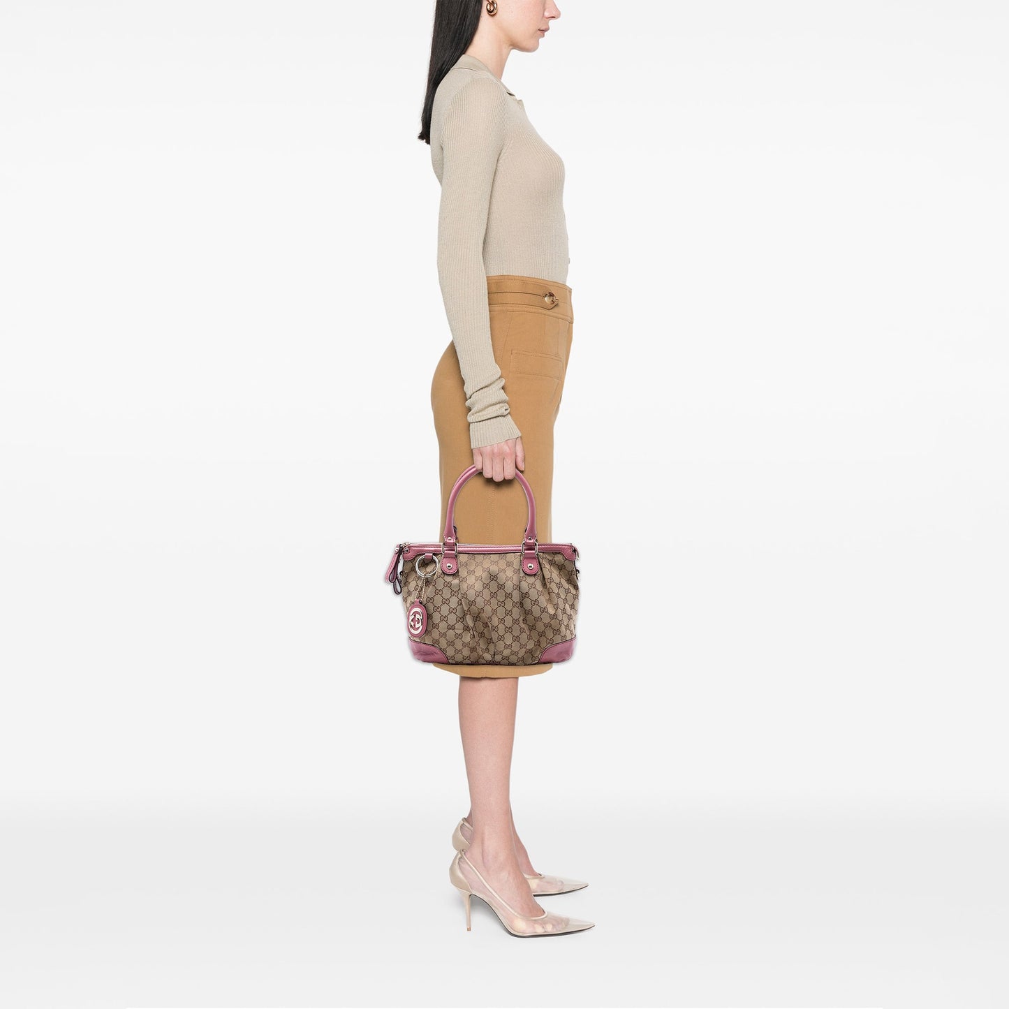 Gucci GG Canvas Sukey Satchel