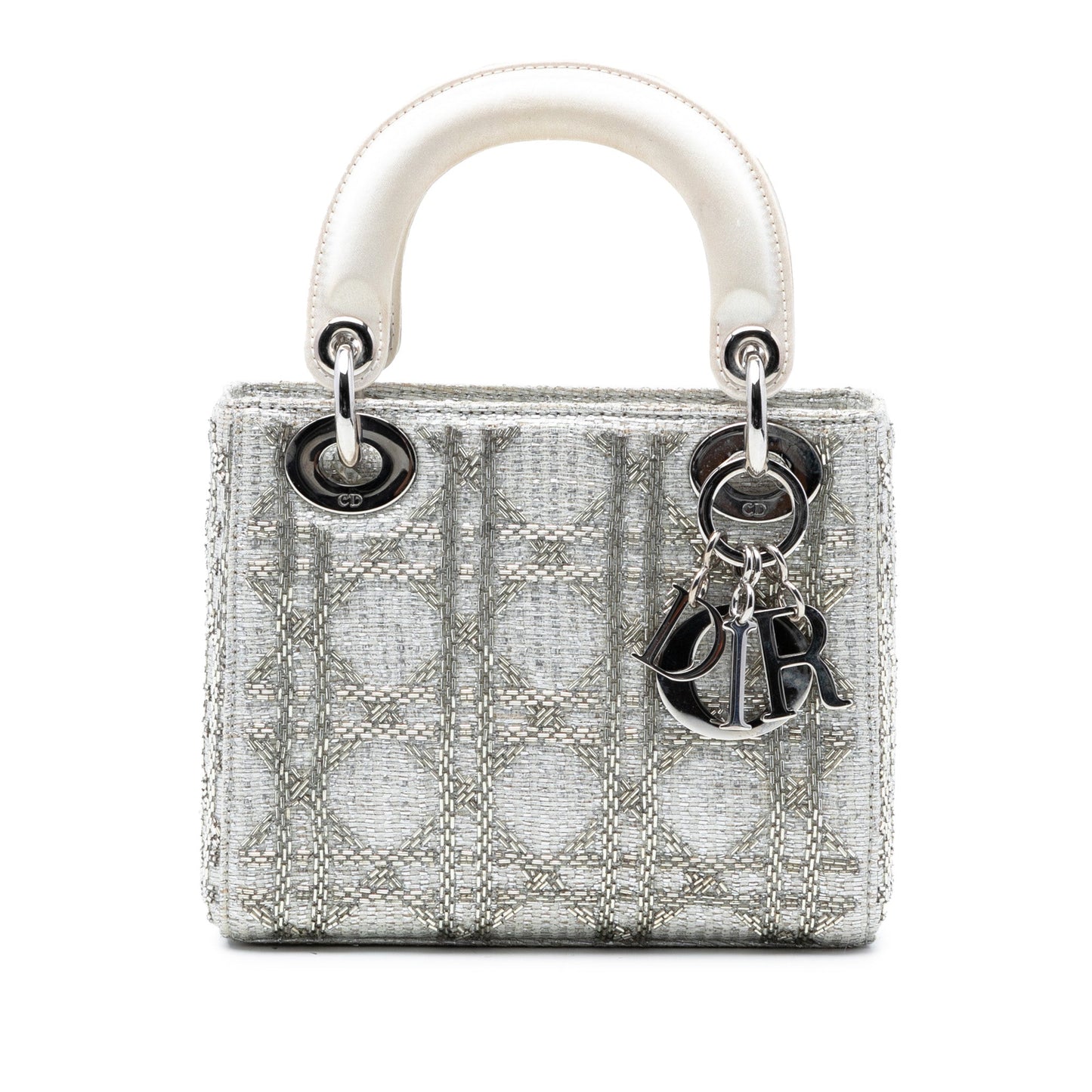 Dior Mini Tweed Cannage Beaded Lady Dior