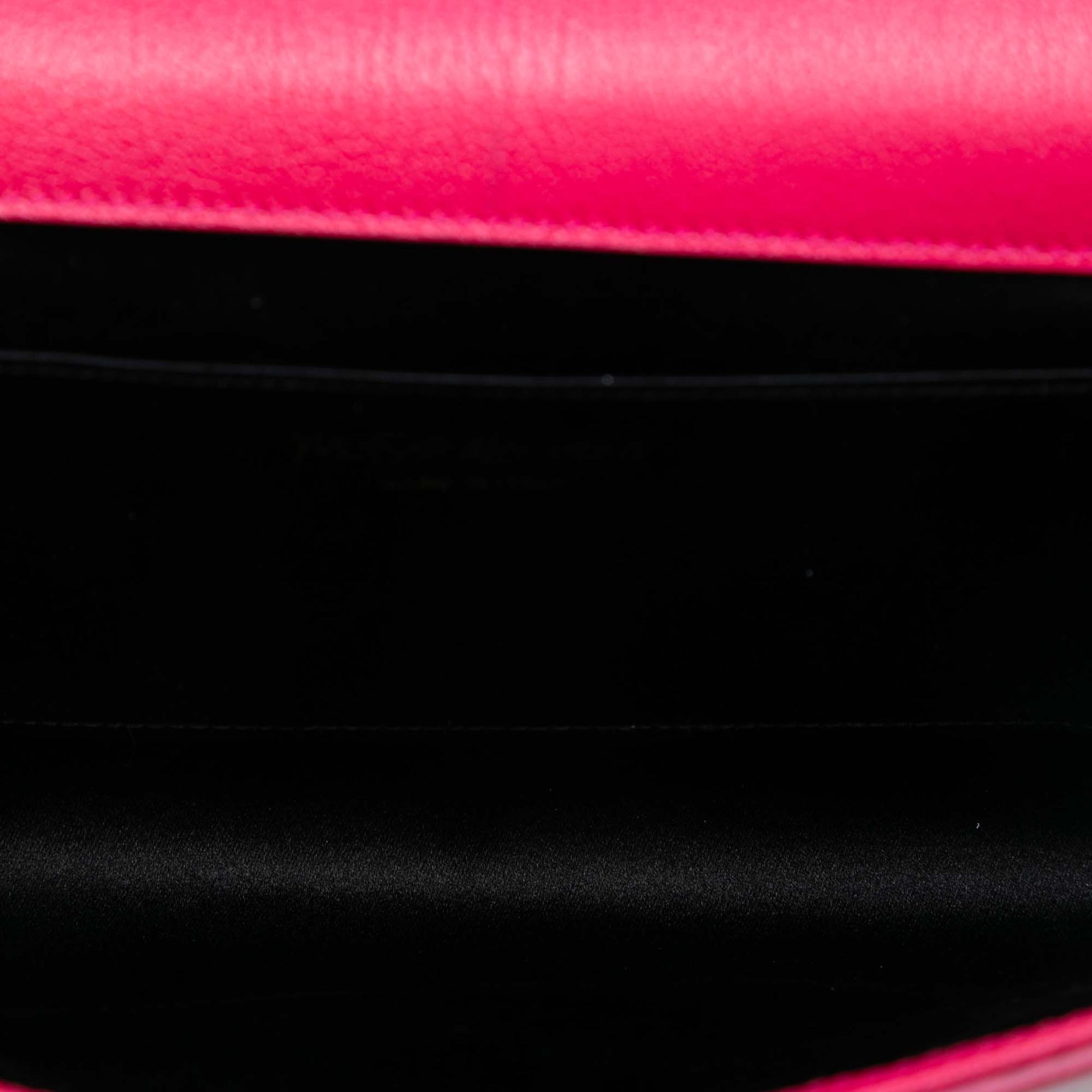 Saint Laurent Large Leather Monogram Belle De Jour Clutch