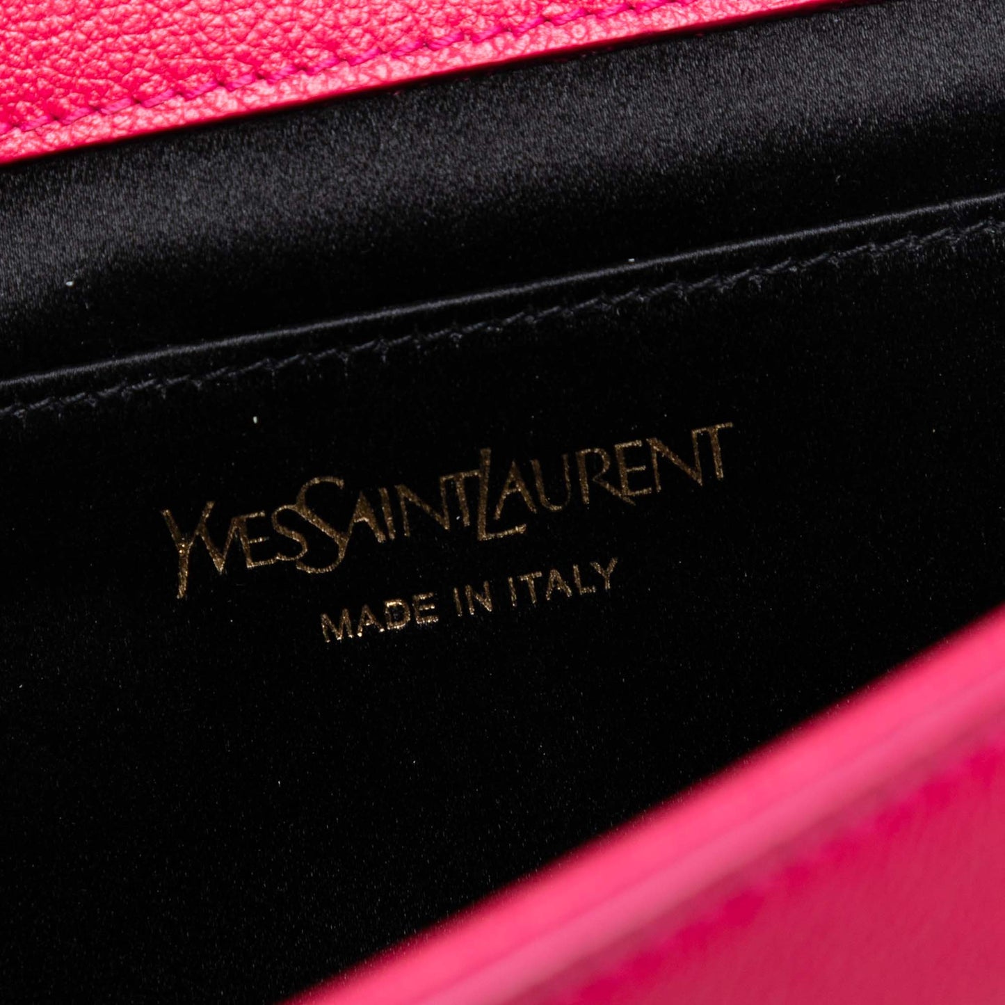 Saint Laurent Large Leather Monogram Belle De Jour Clutch