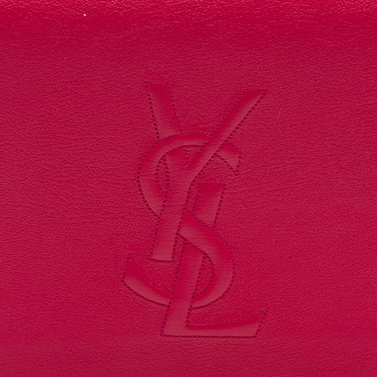 Saint Laurent Large Leather Monogram Belle De Jour Clutch
