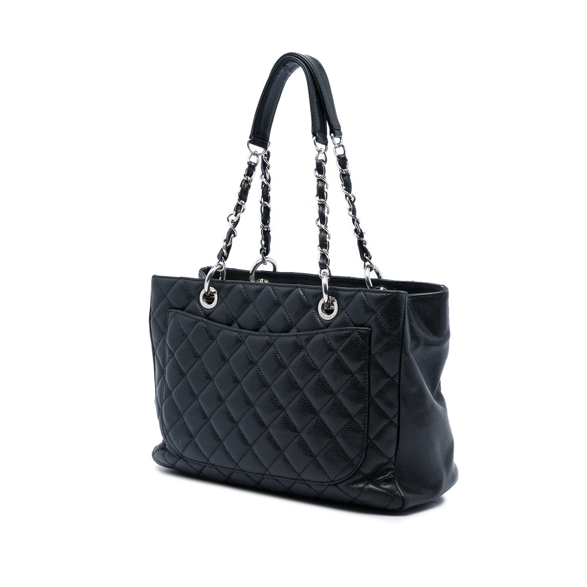 Chanel Caviar Grand Shopping Tote — Black
