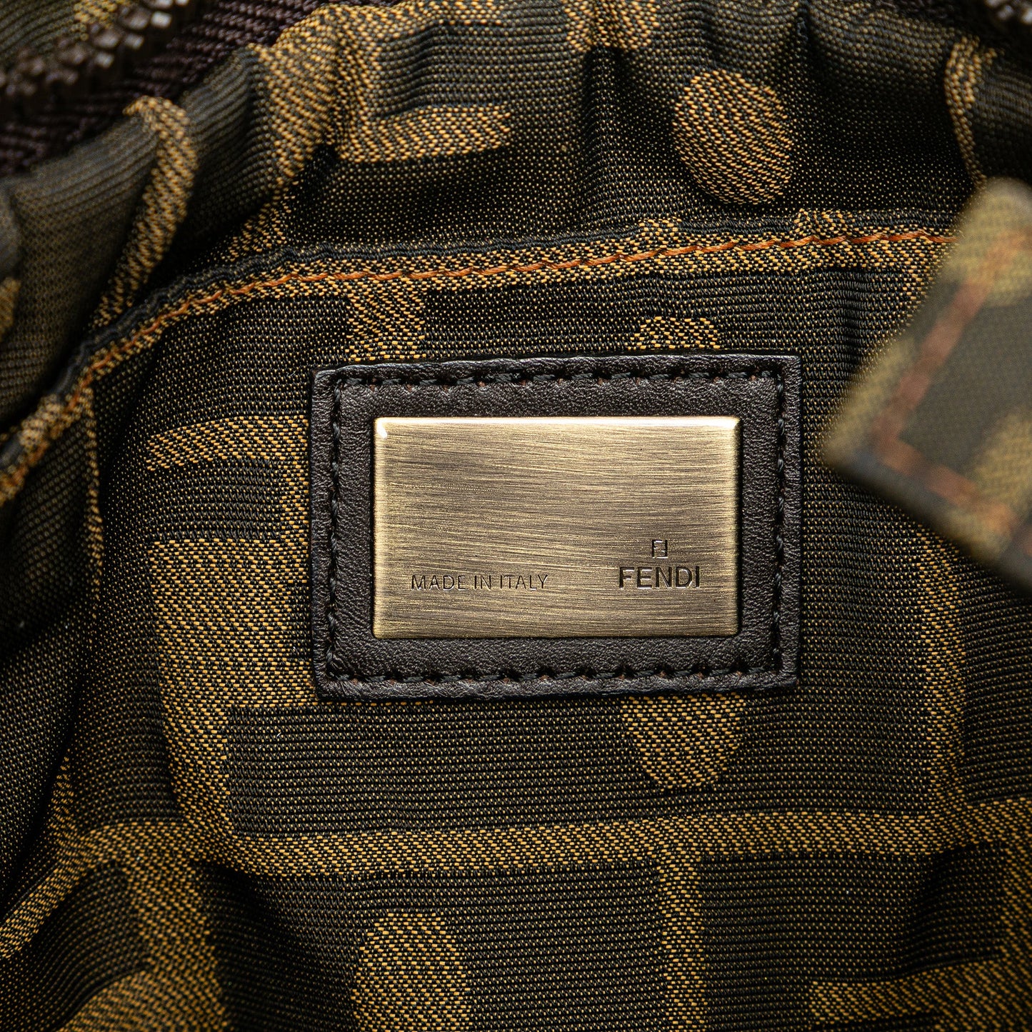 Fendi Zucca Canvas Skull Crossbody