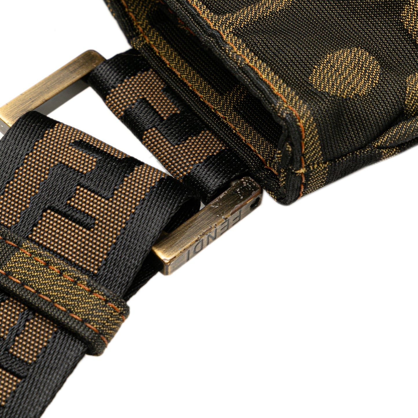 Fendi Zucca Canvas Skull Crossbody