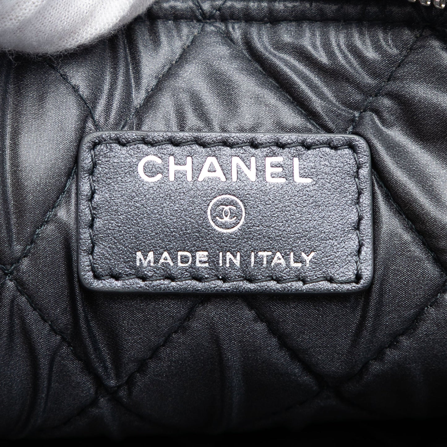 Chanel Medium CC Quilted Caviar O Case Clutch