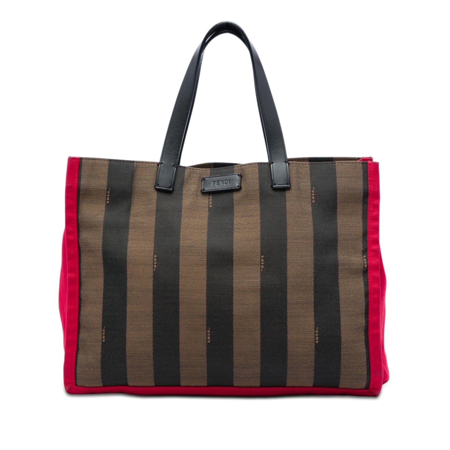 Fendi Pequin Canvas Simply Shopping Tote