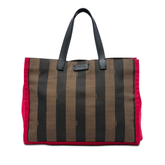 Fendi Pequin Canvas Simply Shopping Tote