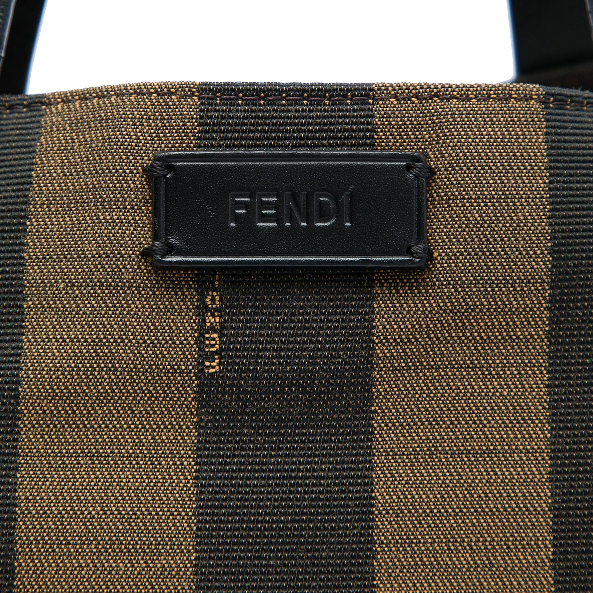 Fendi Pequin Canvas Simply Shopping Tote