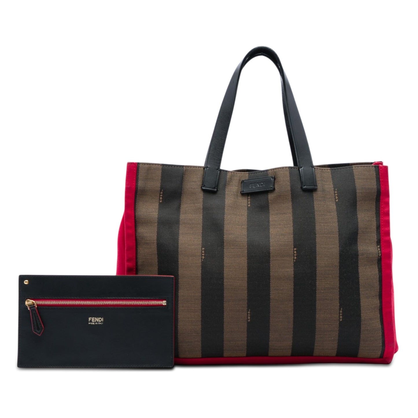 Fendi Pequin Canvas Simply Shopping Tote
