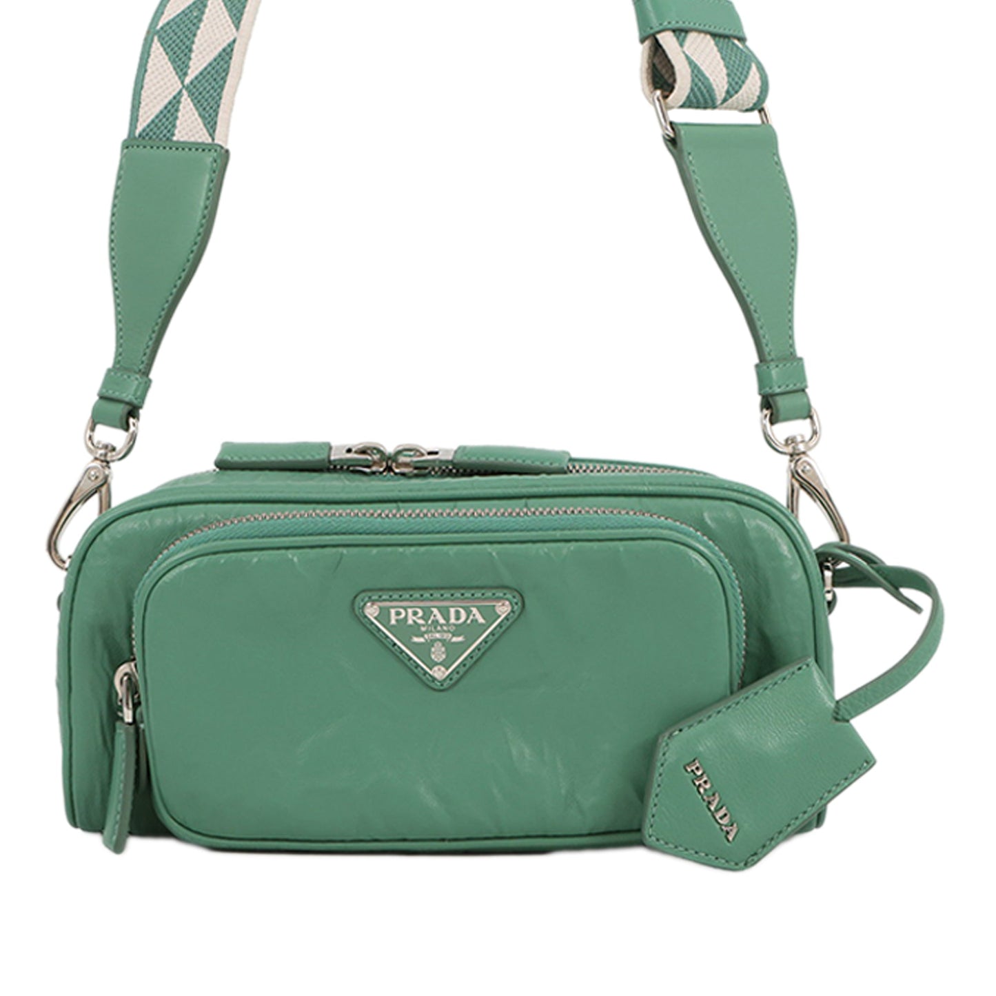 Prada Nappa Antique Multi Pocket Crossbody