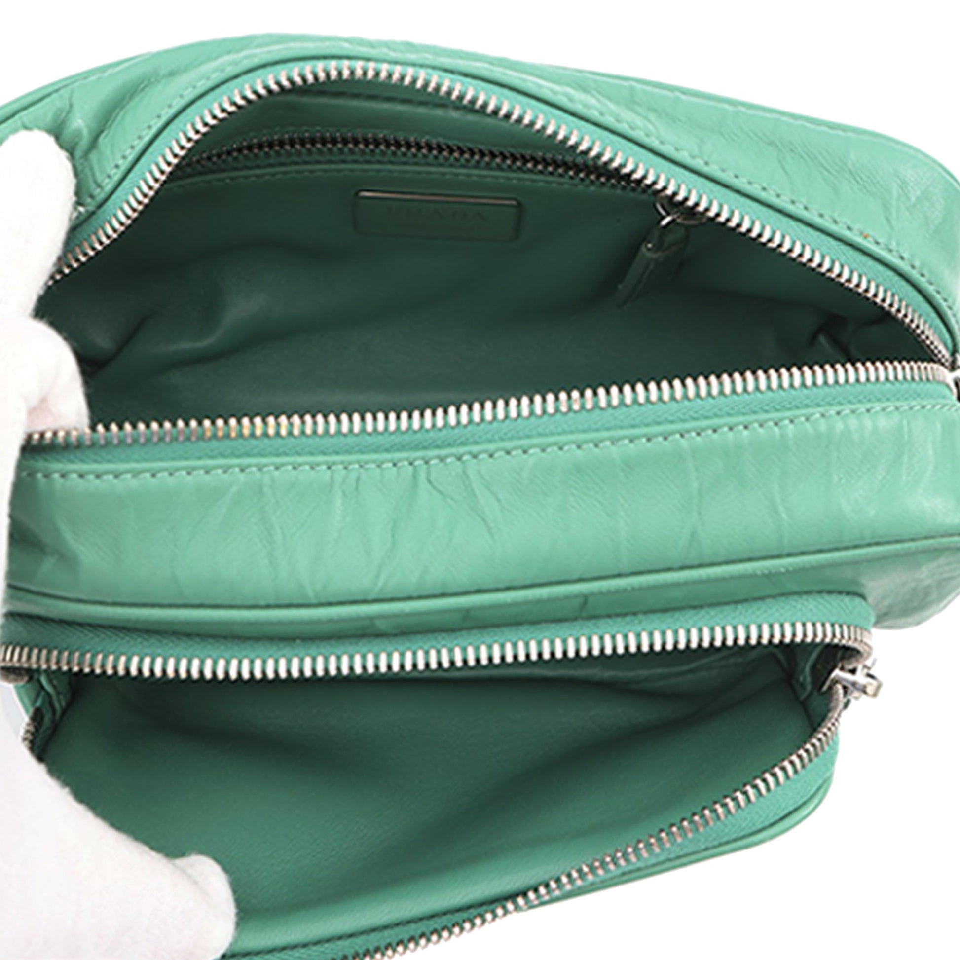 Prada Nappa Antique Multi Pocket Crossbody