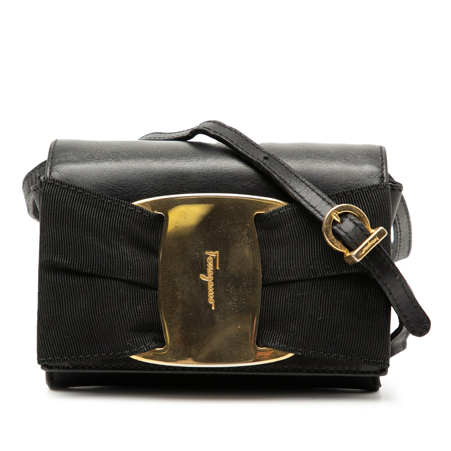 Ferragamo Mini Leather Vara Bow Crossbody