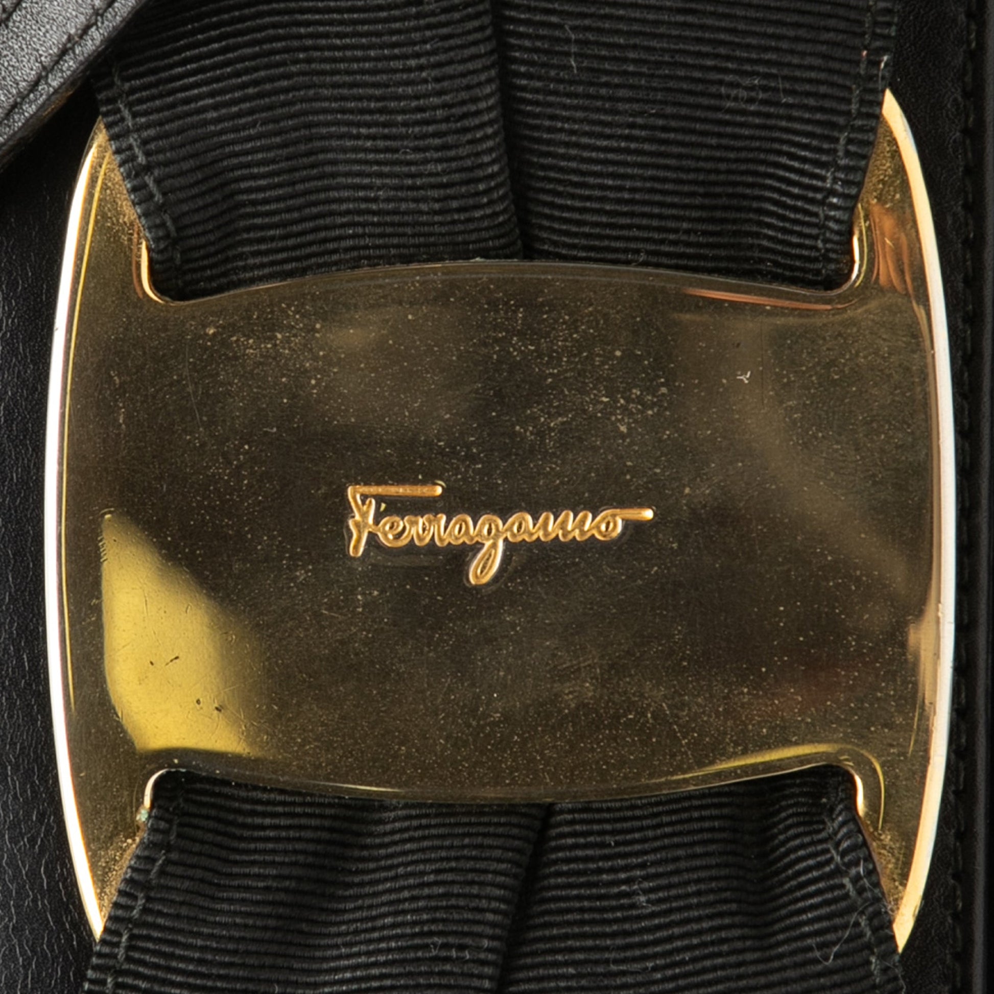 Ferragamo Mini Leather Vara Bow Crossbody