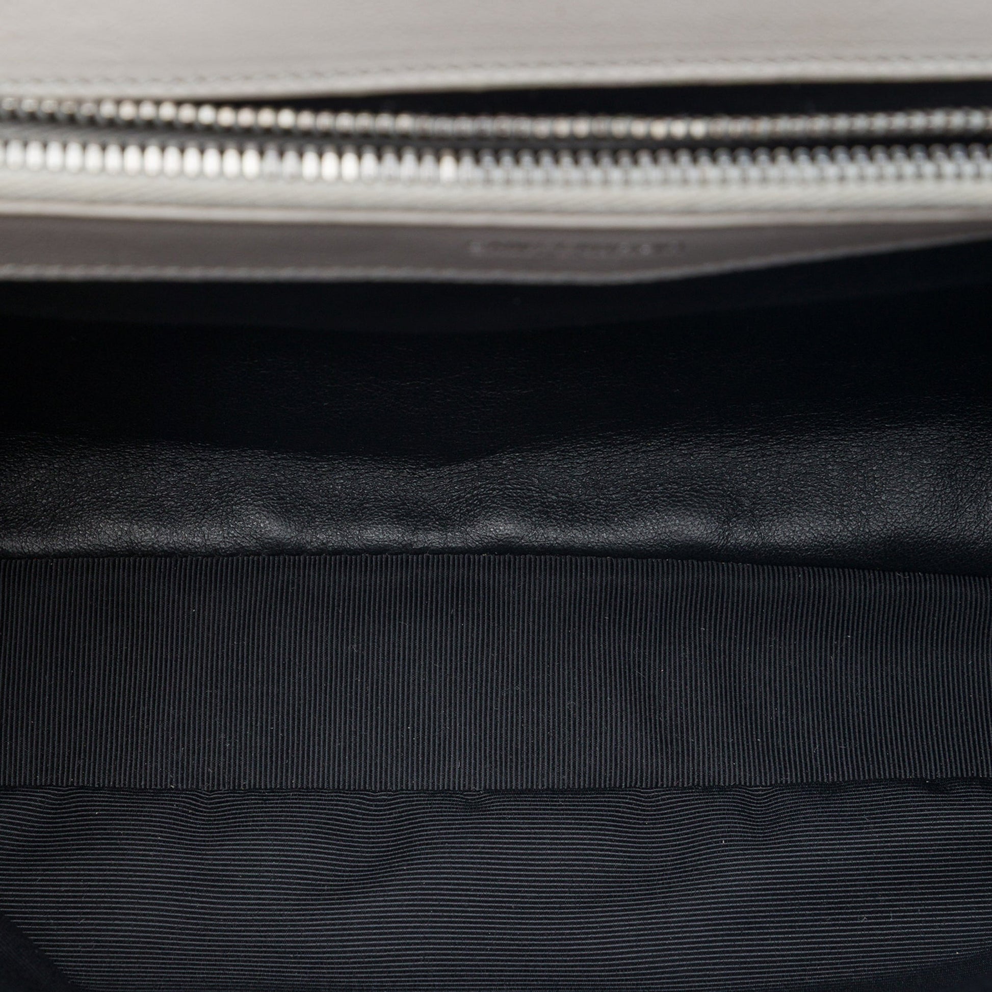 Saint Laurent Large Chevron Sheepskin Monogram College Satchel