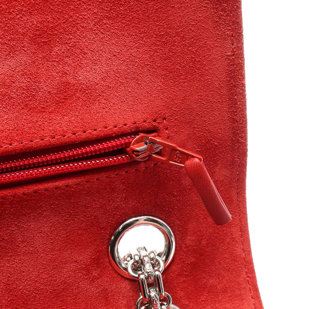 Chanel Quilted Suede Reissue 2.55 Double Flap 225 — Red