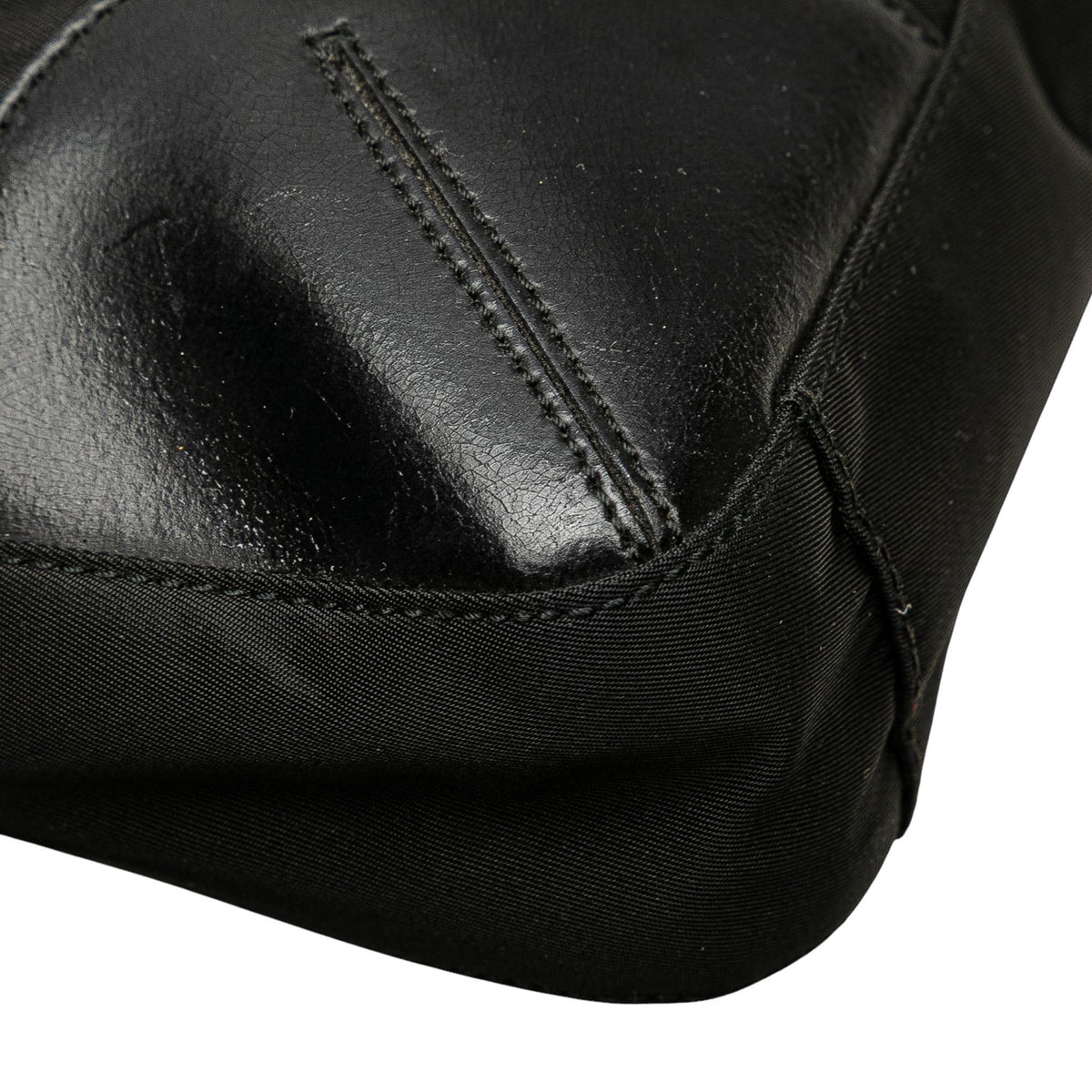 Prada Spazzolato Trimmed Tessuto Tote