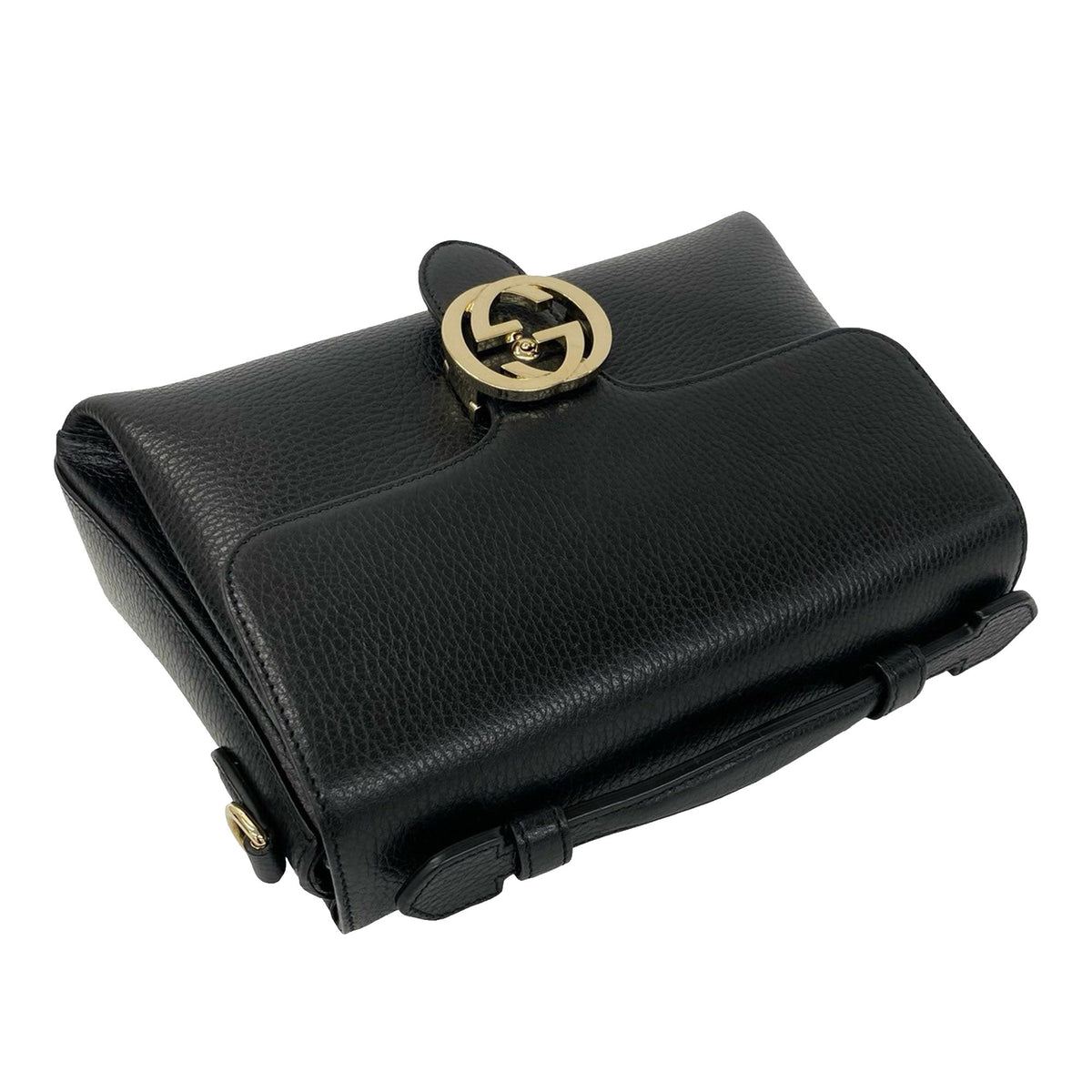 Gucci Small Dollar Calf Interlocking G Satchel