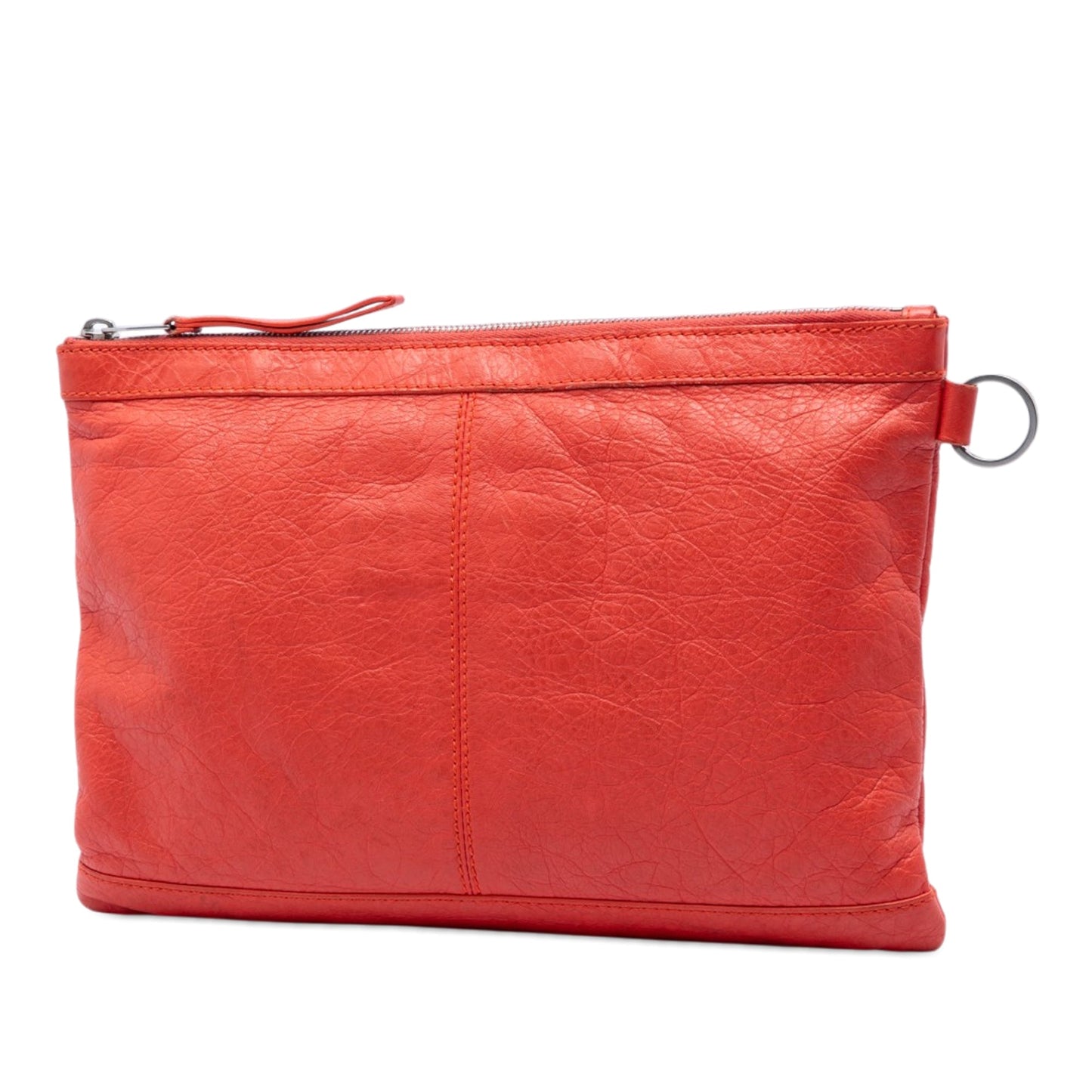 Balenciaga Lambskin Motocross Classic Clip M Clutch
