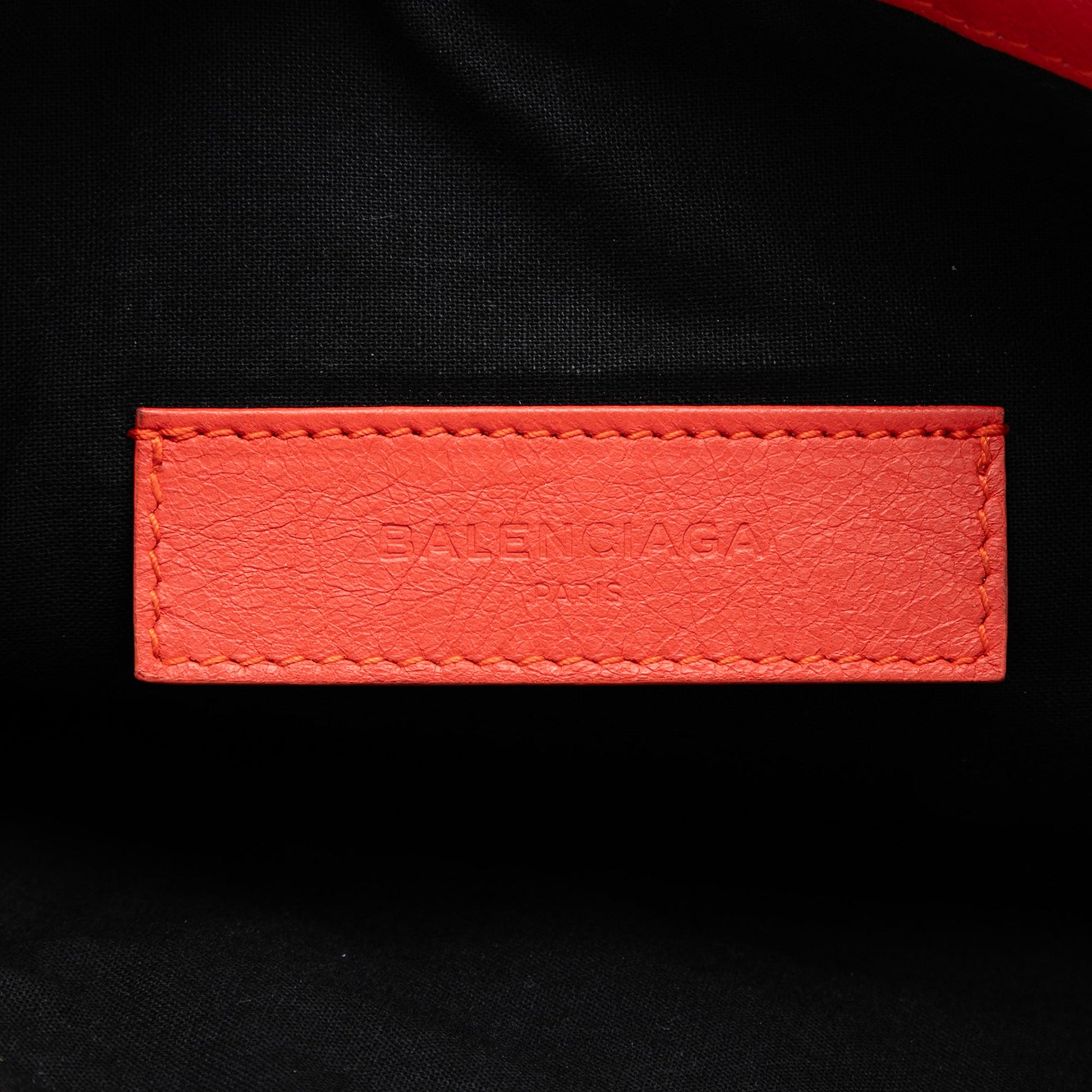 Balenciaga Lambskin Motocross Classic Clip M Clutch