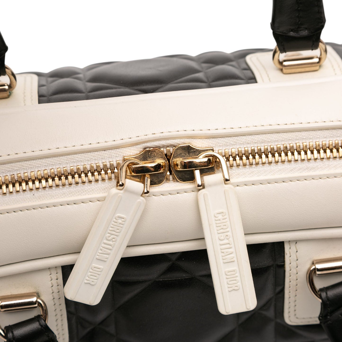 Dior Medium Leather Cannage Dior Vibe Zip Bowling Bag