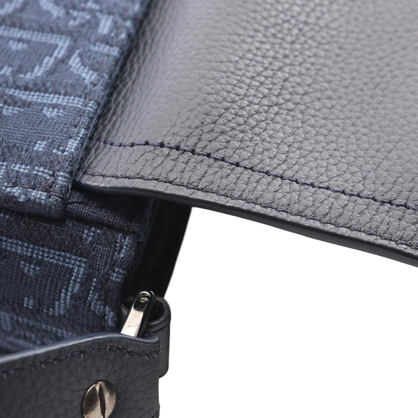 Dior Mini Oblique Canvas Saddle Buckle Messenger Bag