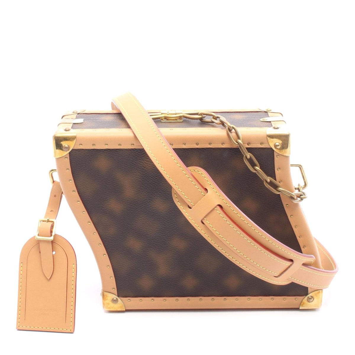 Louis Vuitton Monogram Blurry Wavy Clutch Box with Strap