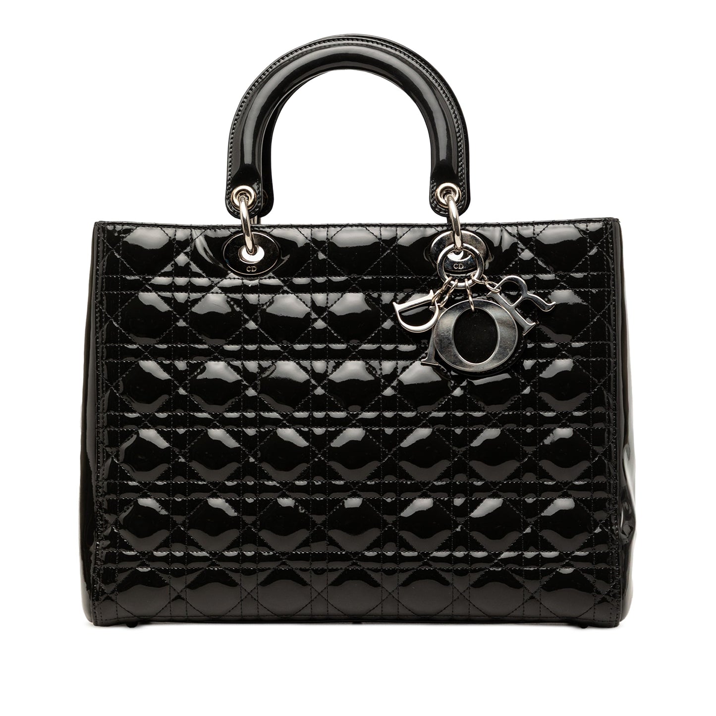 Dior Large Patent Cannage Lady Dior