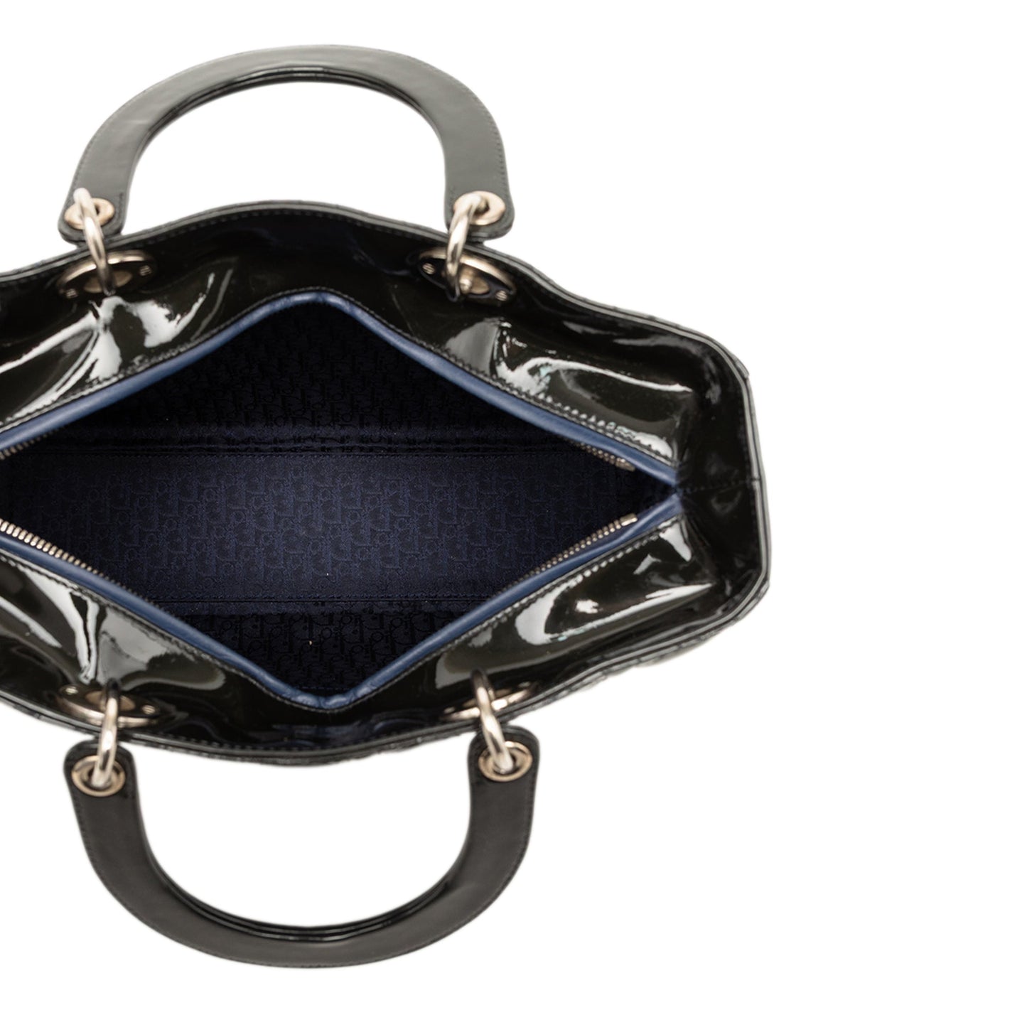 Dior Large Patent Cannage Lady Dior