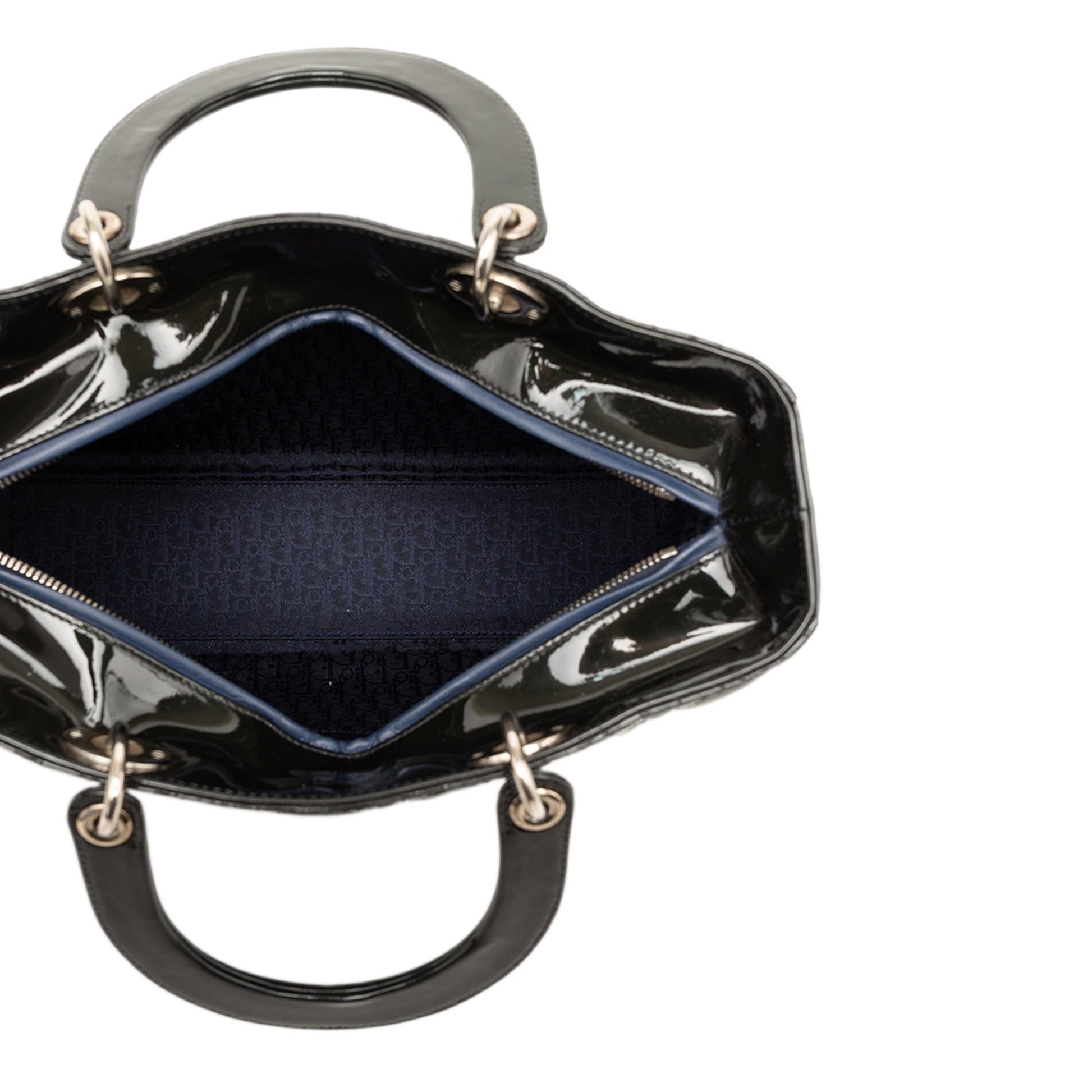 Dior Large Patent Cannage Lady Dior