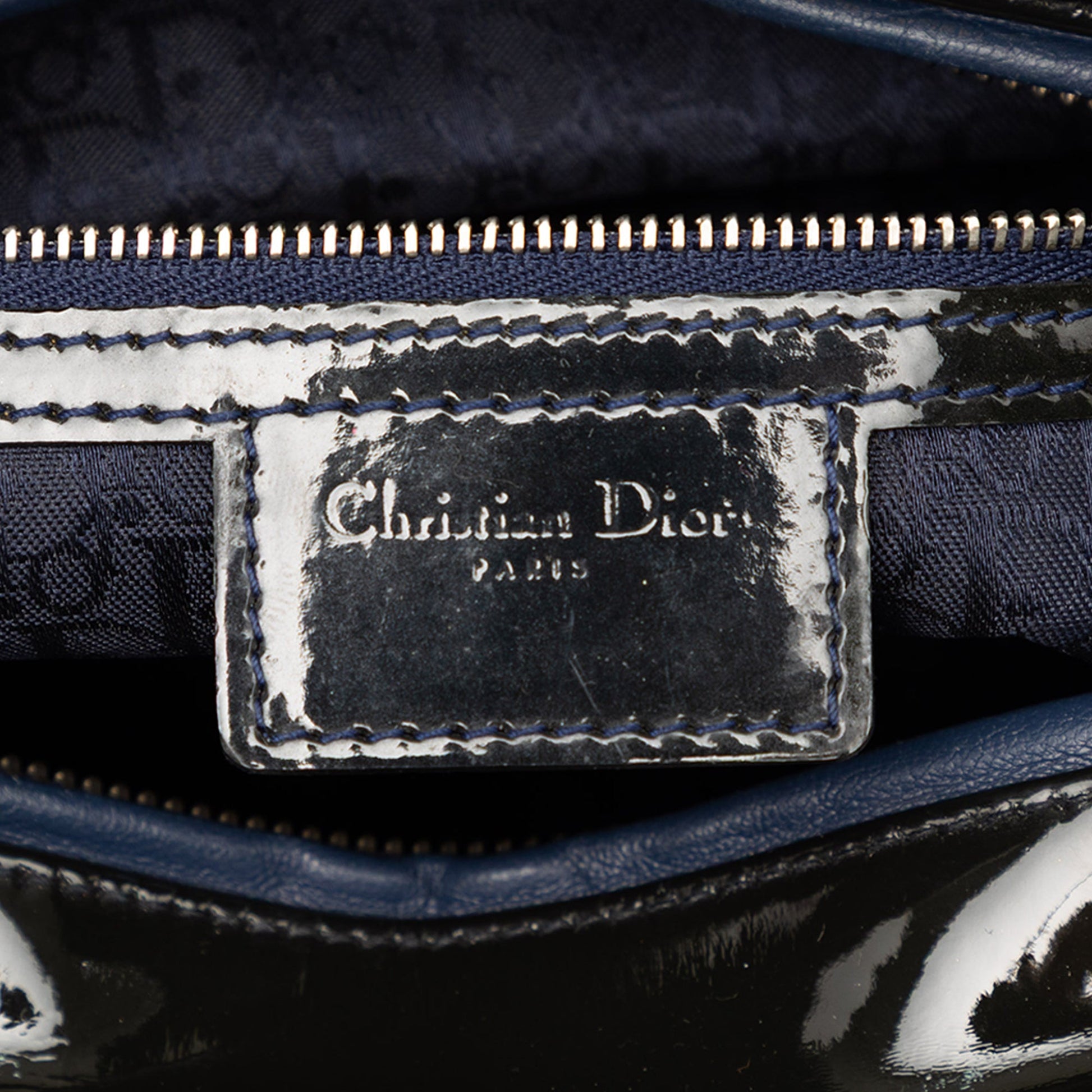 Dior Large Patent Cannage Lady Dior