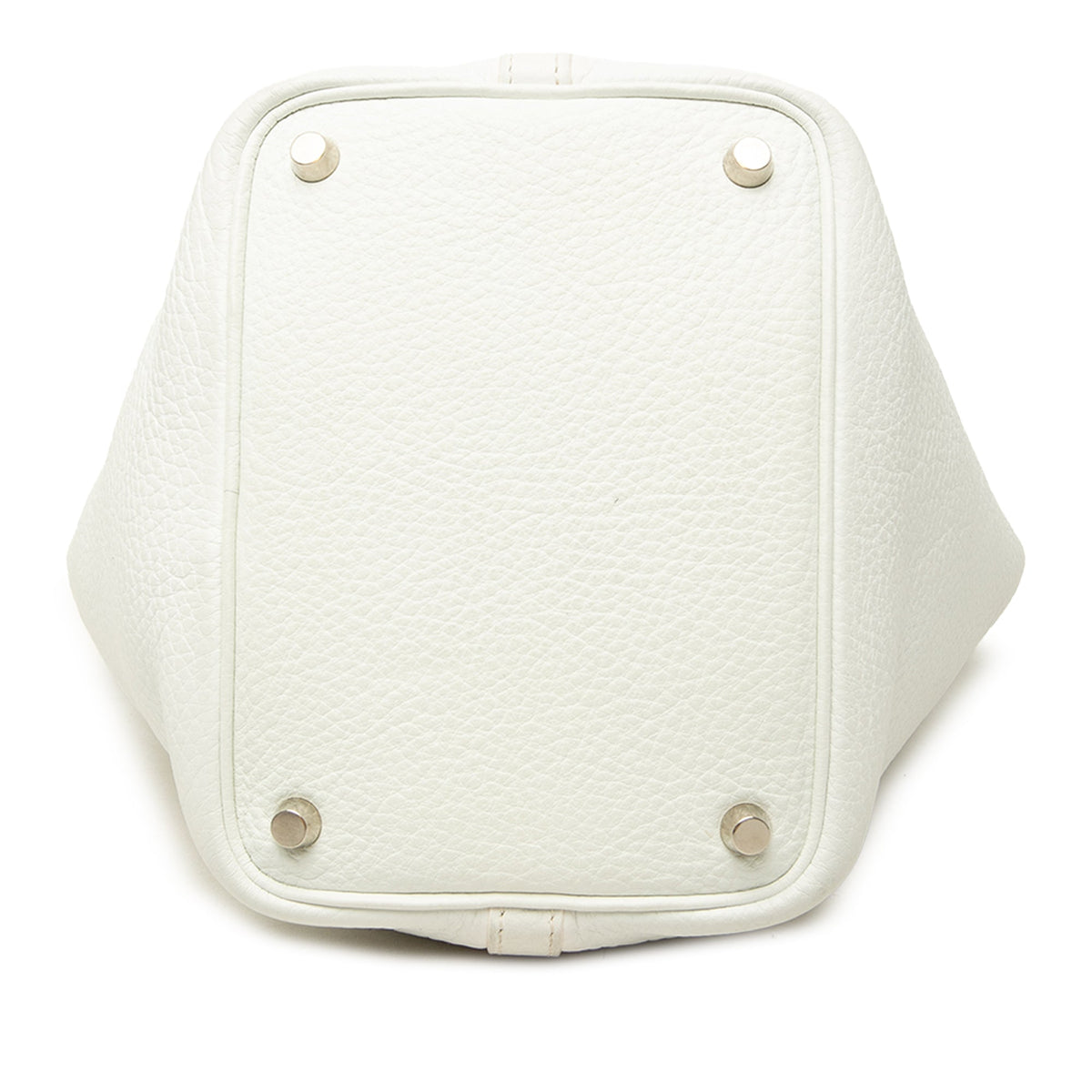 Hermès Clemence Picotin 18 — White