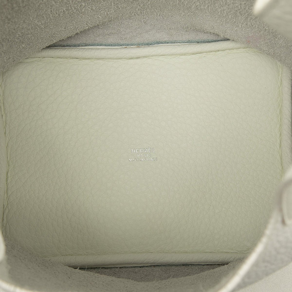 Hermès Clemence Picotin 18 — White