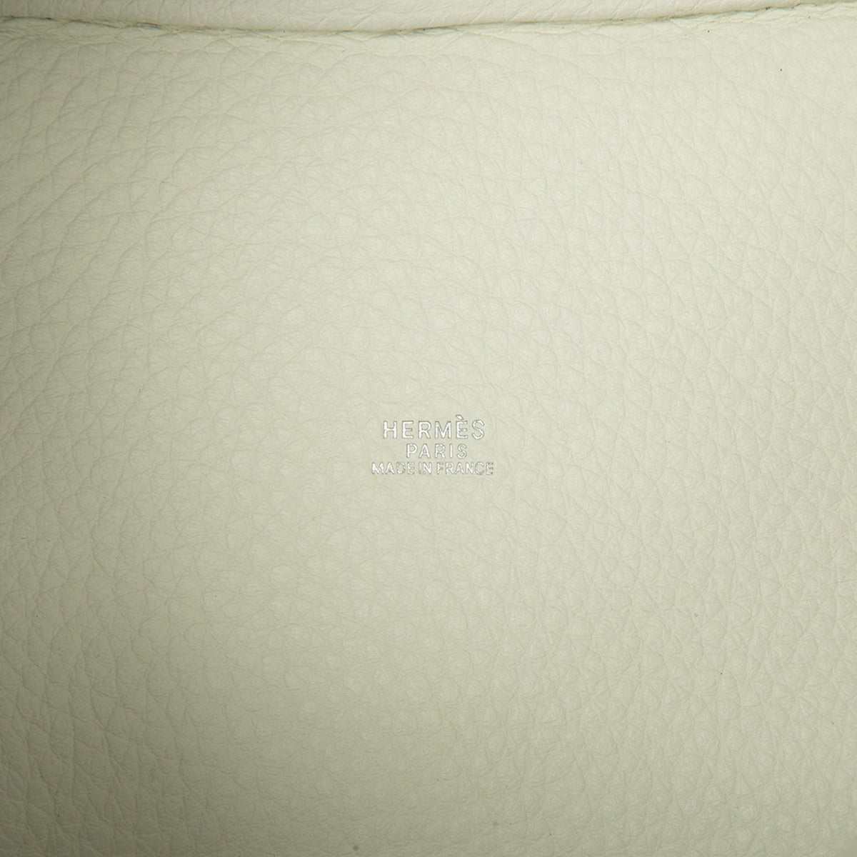 Hermès Clemence Picotin 18 — White