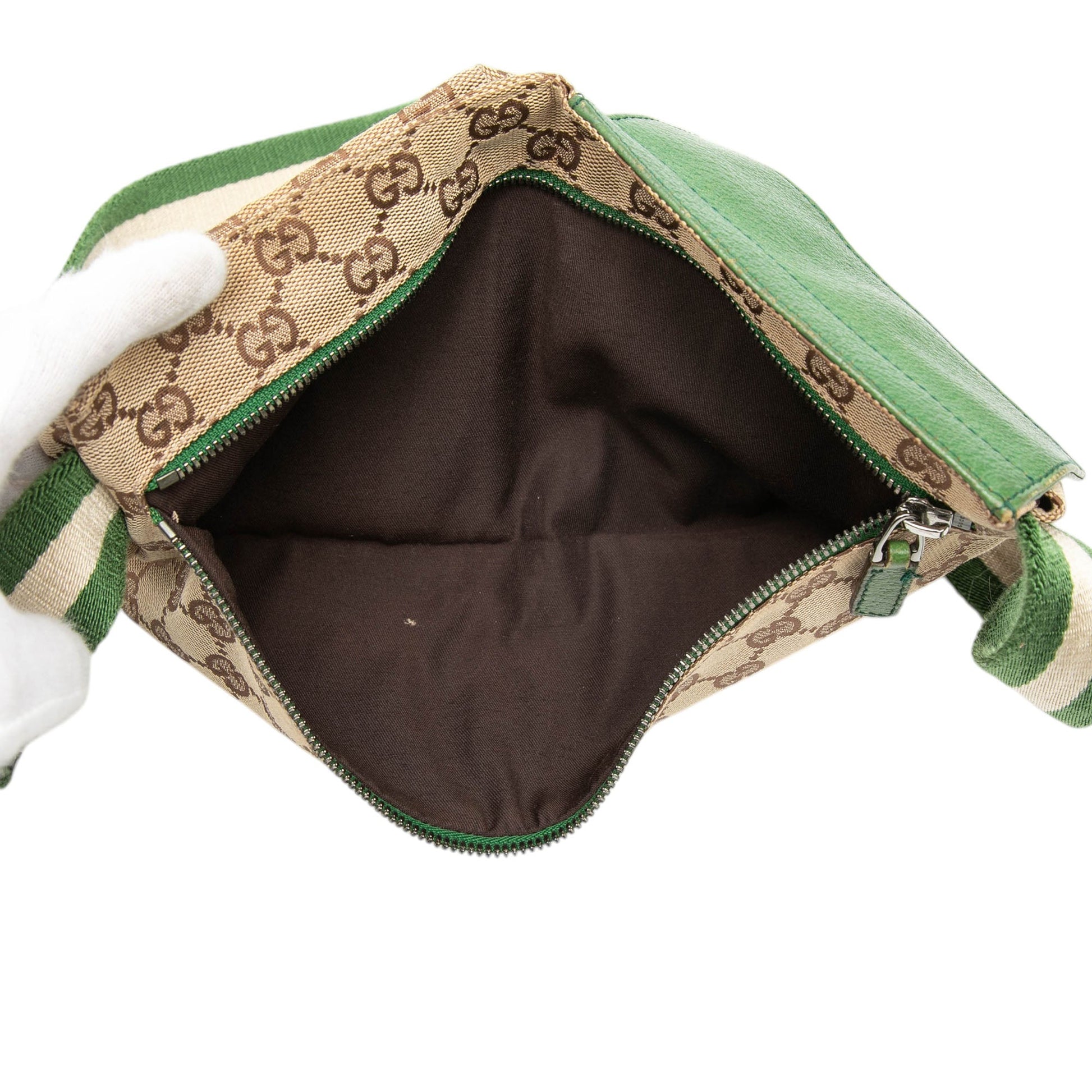 Gucci GG Canvas Web Double Pocket Belt Bag