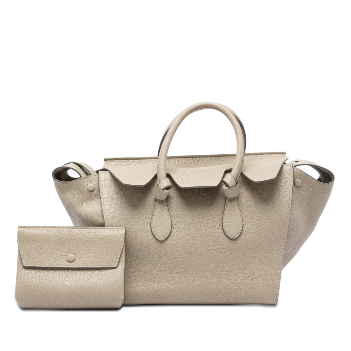 Celine Medium Grained Calfskin Tie Knot Tote