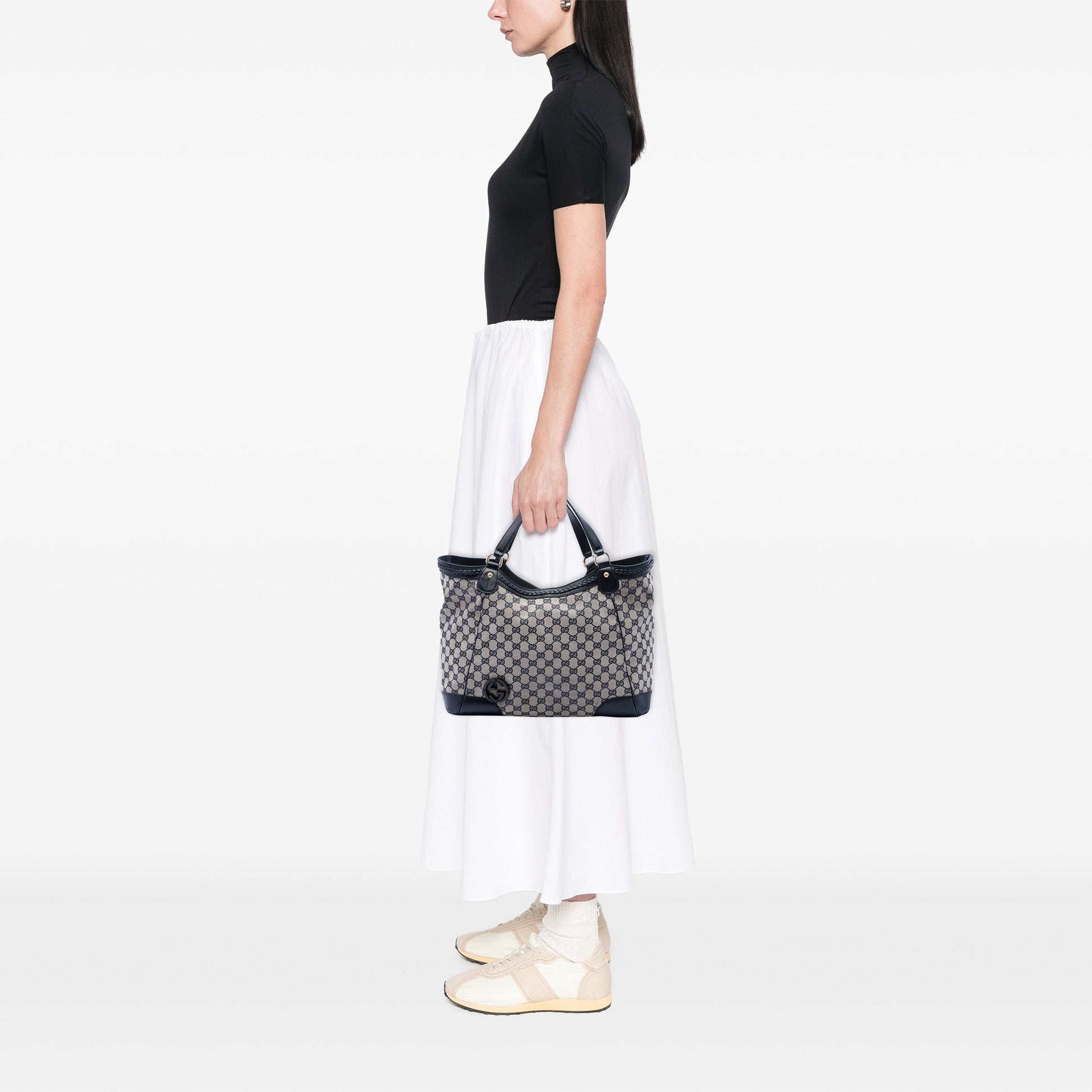 Gucci Medium GG Canvas Brick Lane Tote
