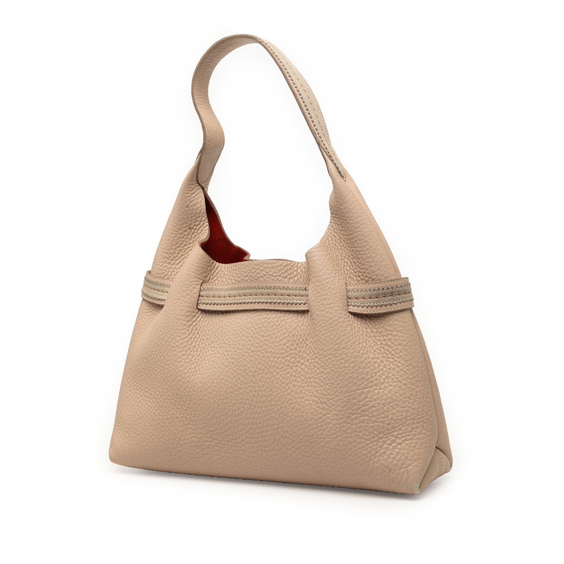 Ferragamo Grained Leather Shoulder Bag