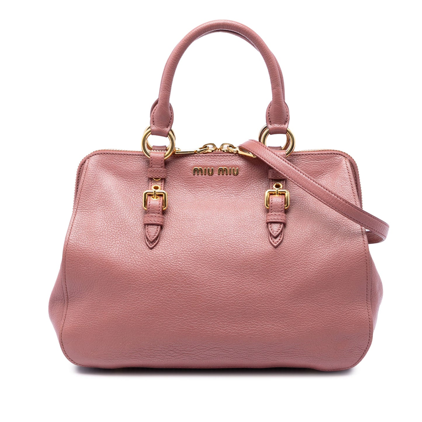 Miu Miu Goatskin Madras Satchel