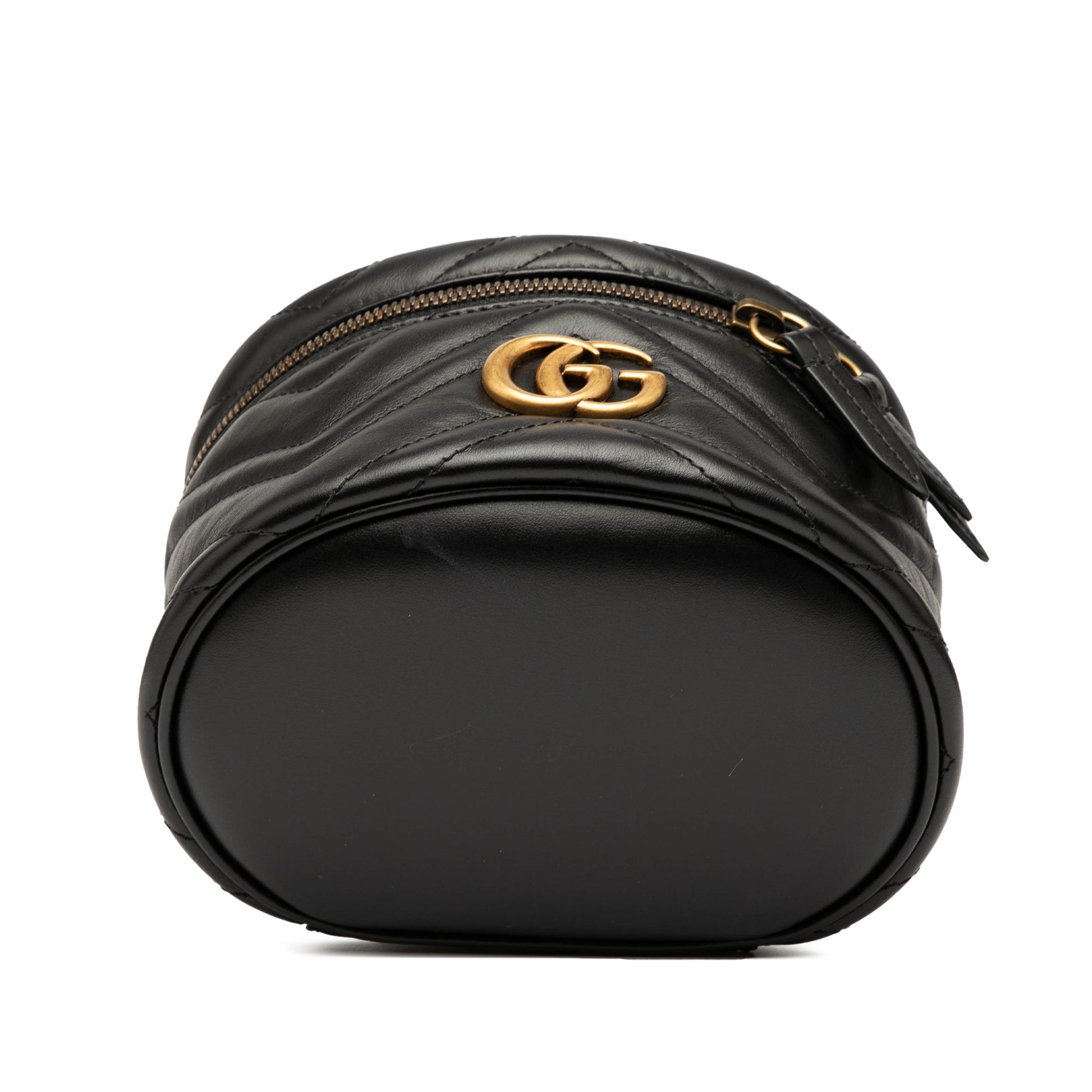 Gucci Mini GG Marmont Matelasse Leather Round Backpack