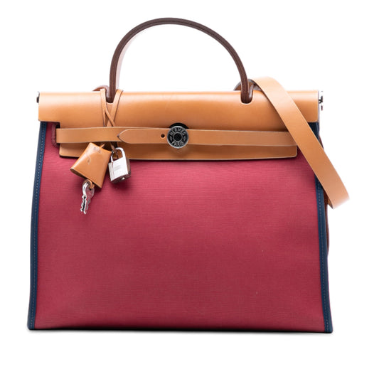 Hermès Toile Herbag Zip 31 Satchel