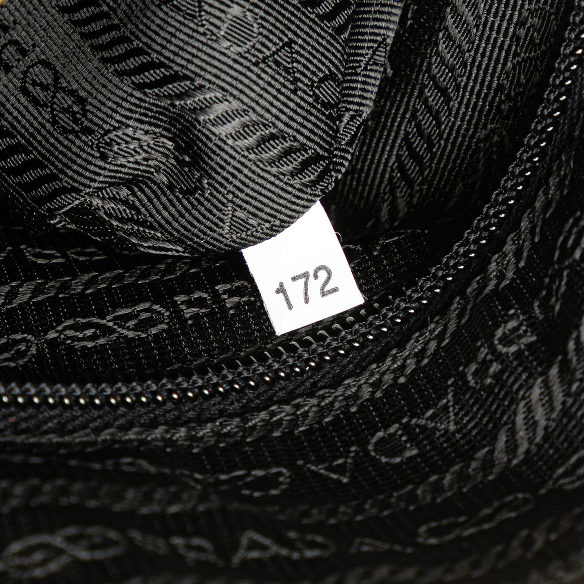 Prada Vitello Trimmed Tessuto Zip Top Crossbody